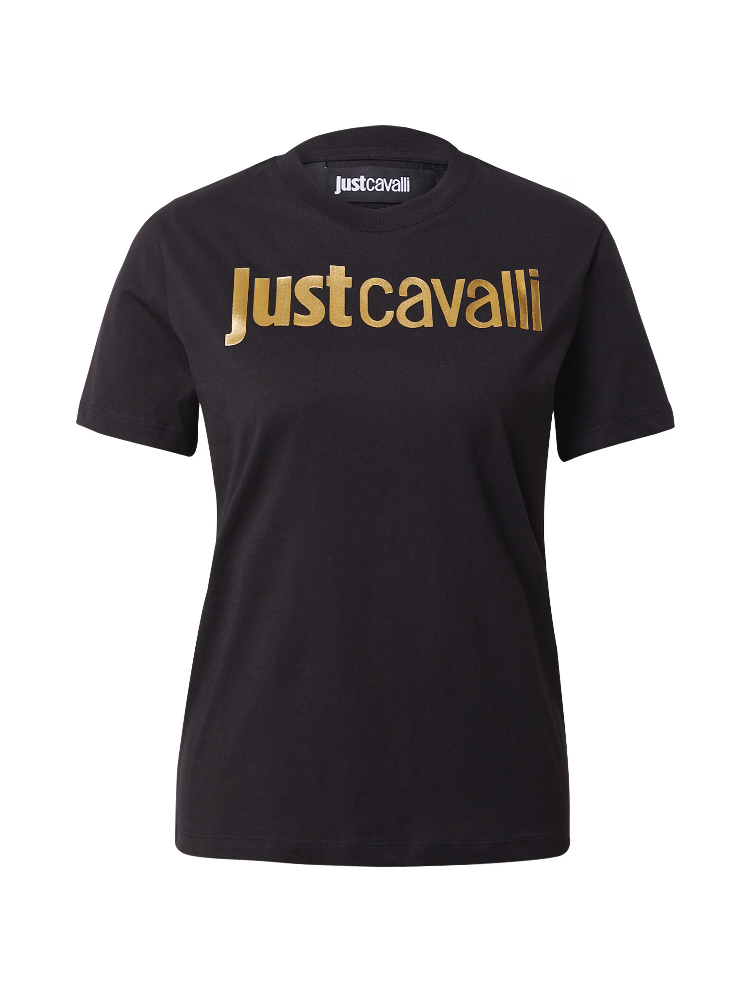 Just Cavalli Tricou auriu / negru - Pled.ro