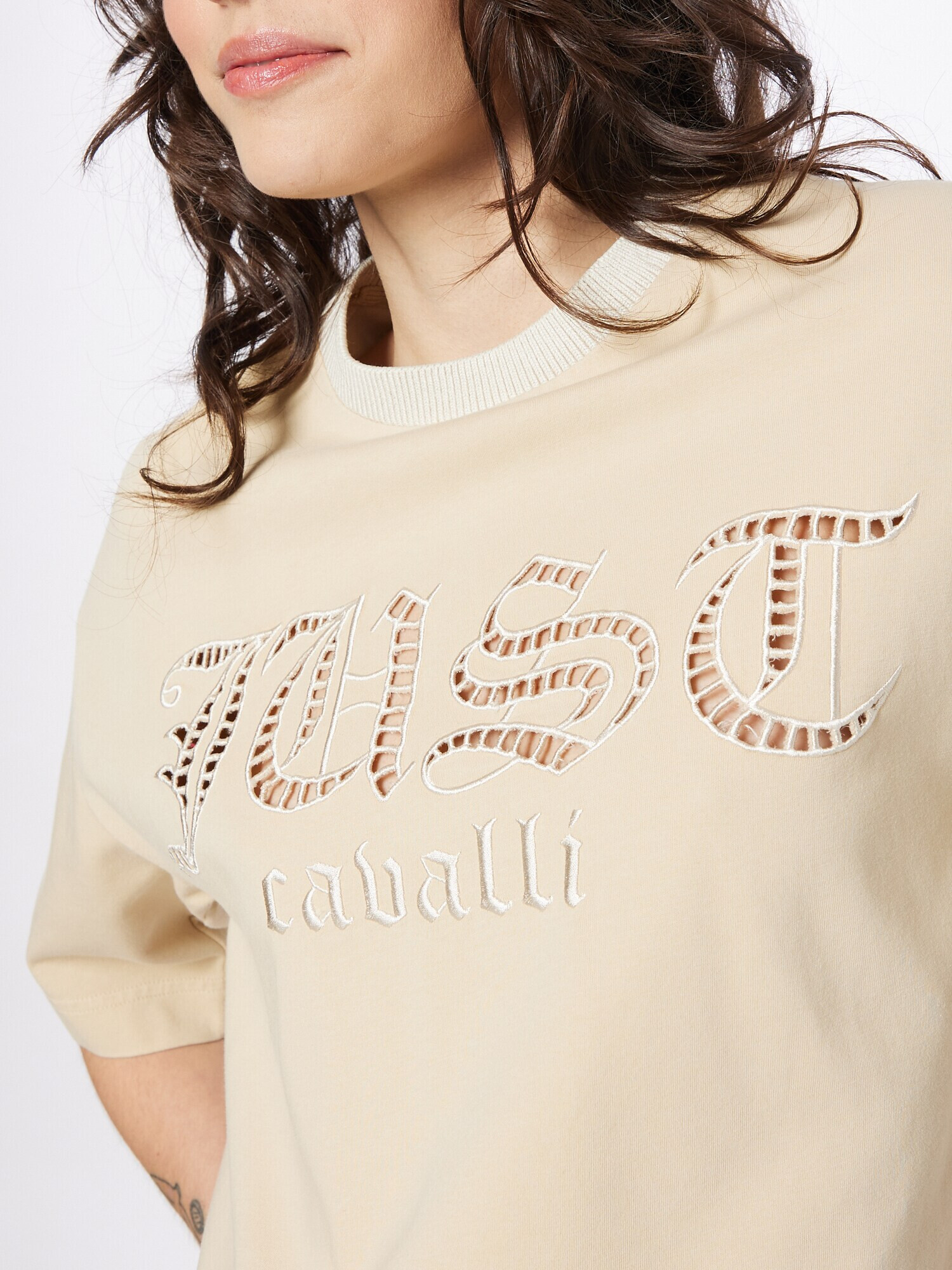 Just Cavalli Tricou bej - Pled.ro