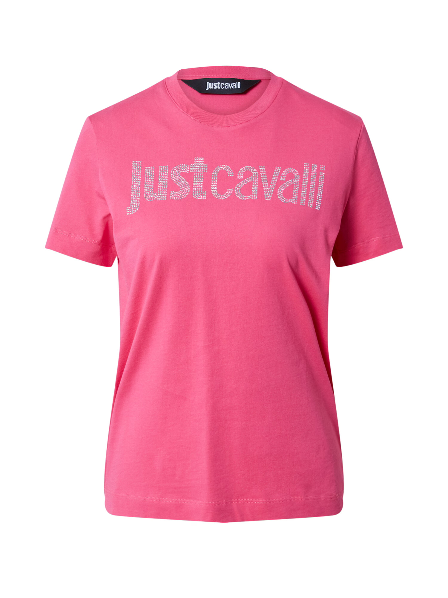 Just Cavalli Tricou gri argintiu / roz - Pled.ro