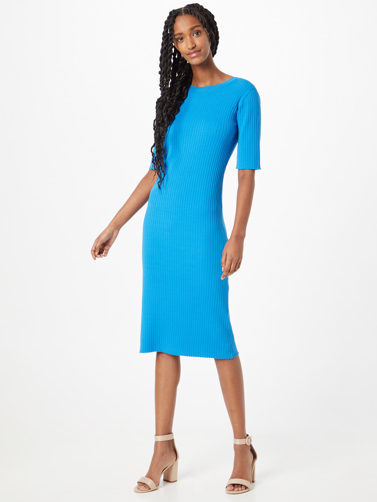 JUST FEMALE Rochie tricotat 'Fresh' azur - Pled.ro