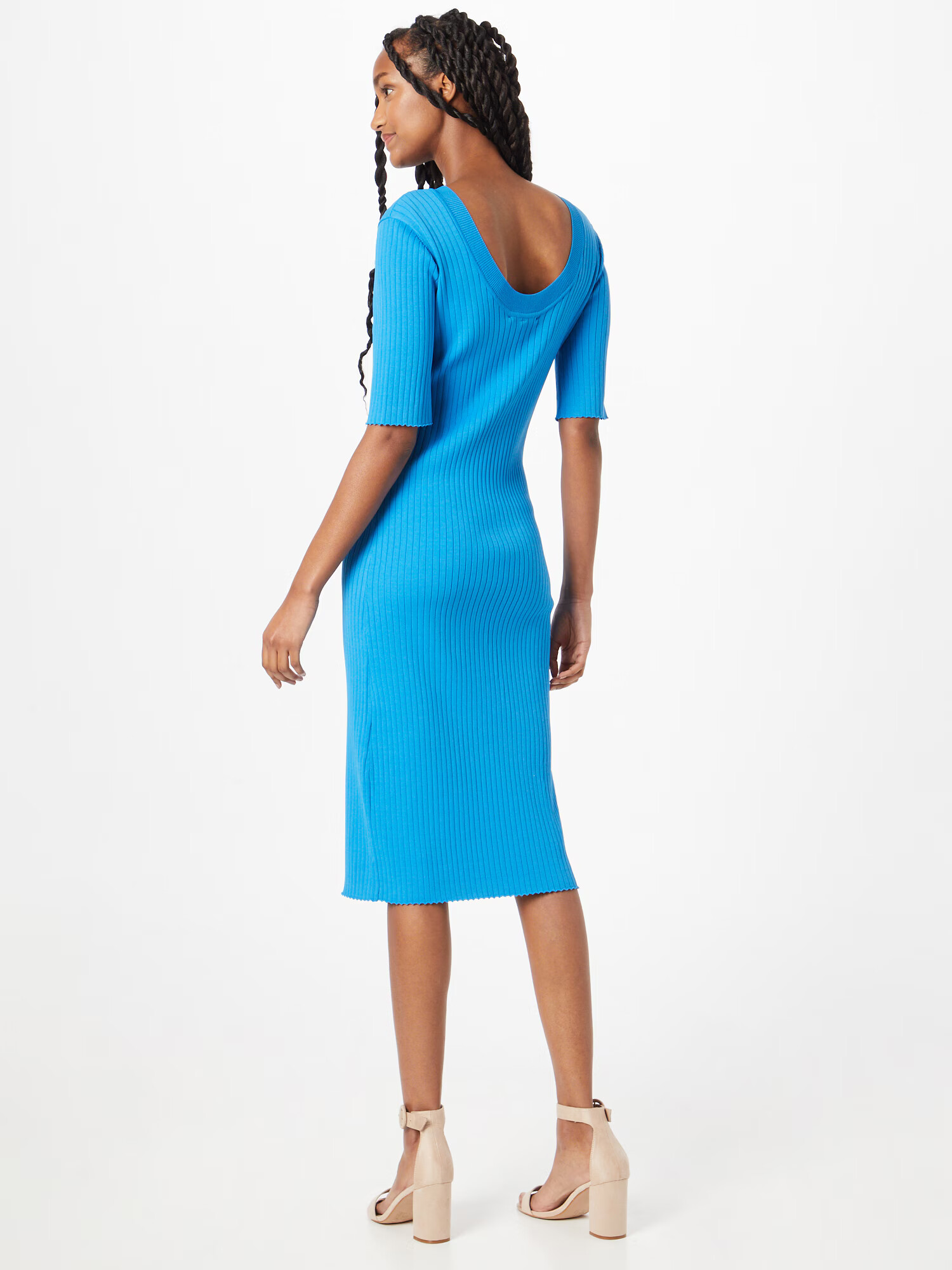 JUST FEMALE Rochie tricotat 'Fresh' azur - Pled.ro