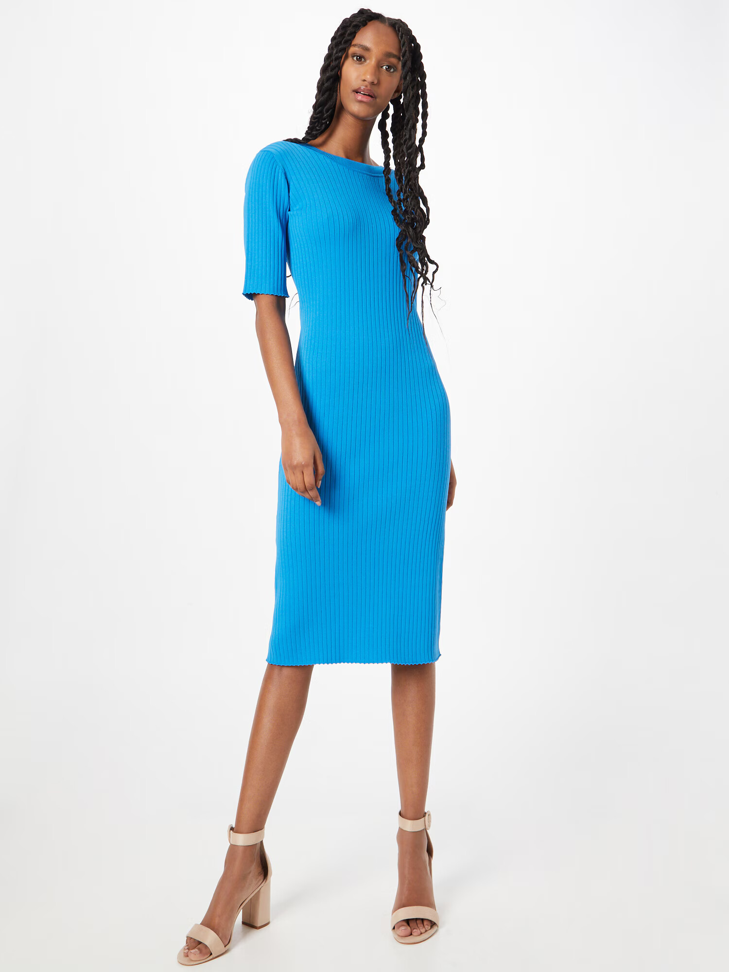 JUST FEMALE Rochie tricotat 'Fresh' azur - Pled.ro