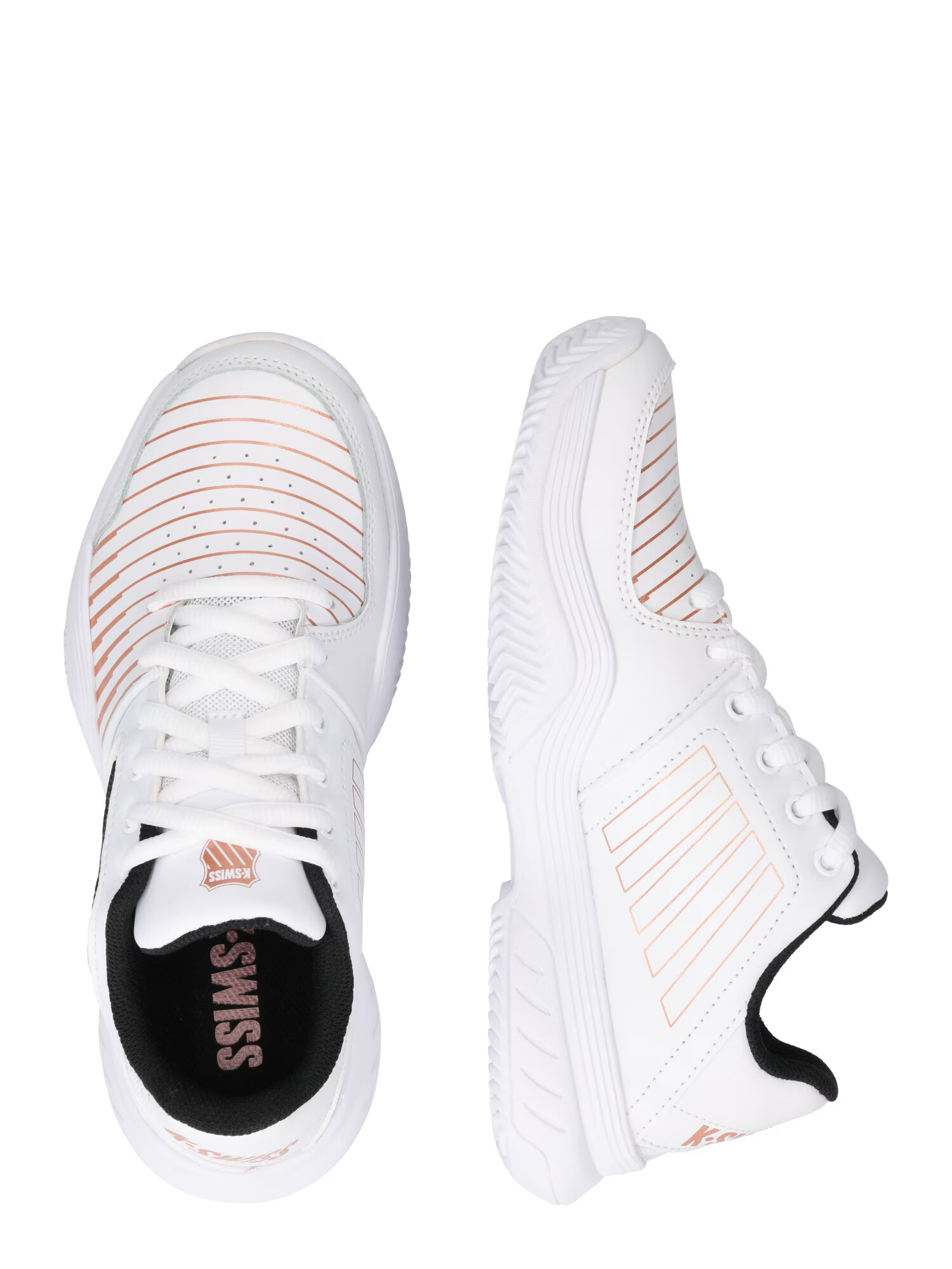 K-Swiss Performance Footwear Pantofi sport 'Court' maro ruginiu / negru / alb - Pled.ro