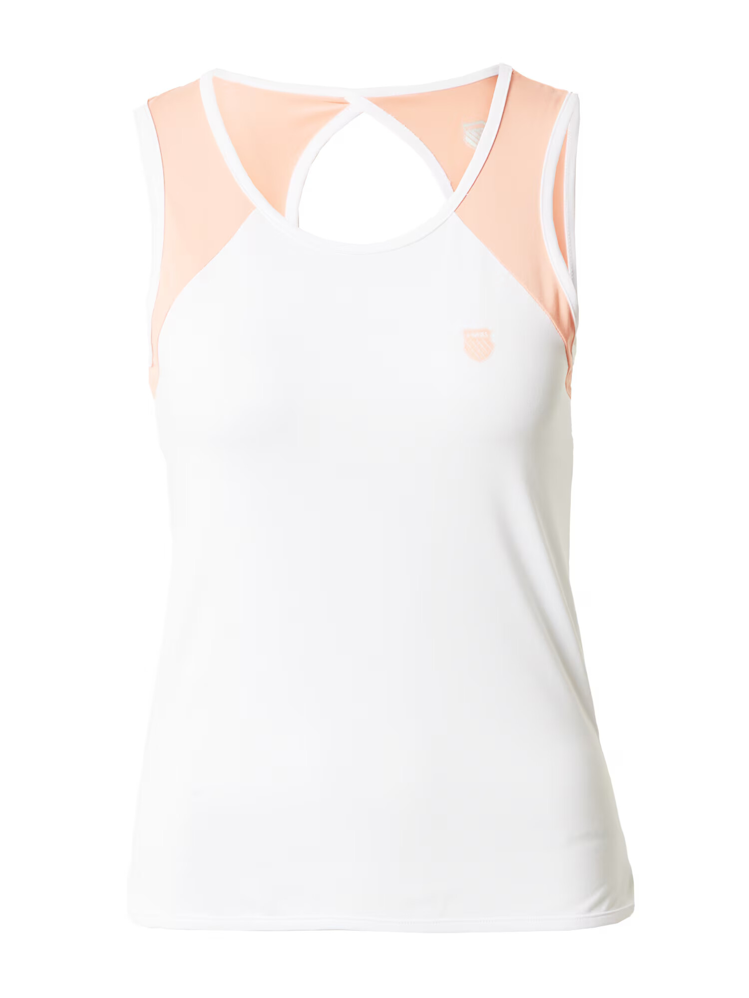 K-Swiss Performance Sport top albastru aqua / portocaliu piersică / alb - Pled.ro