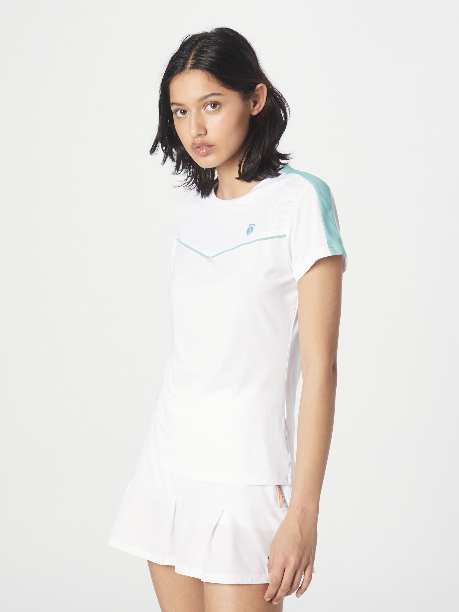 K-Swiss Performance Tricou funcțional opal / alb - Pled.ro