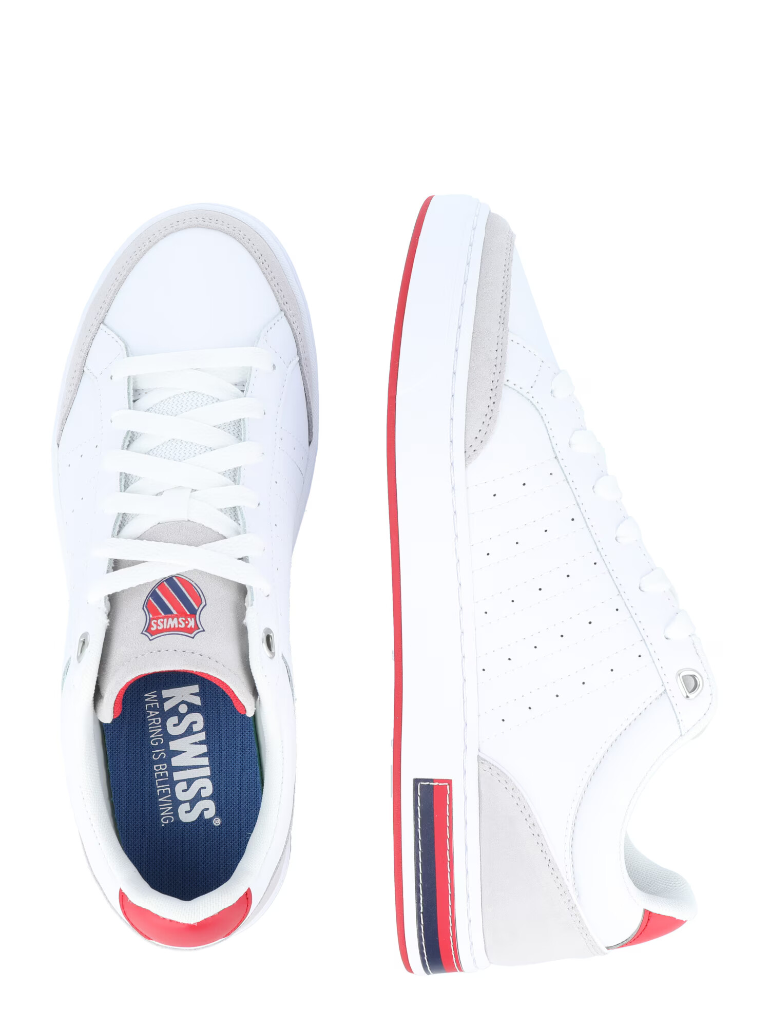 K-SWISS Sneaker low bleumarin / gri deschis / roșu / alb - Pled.ro