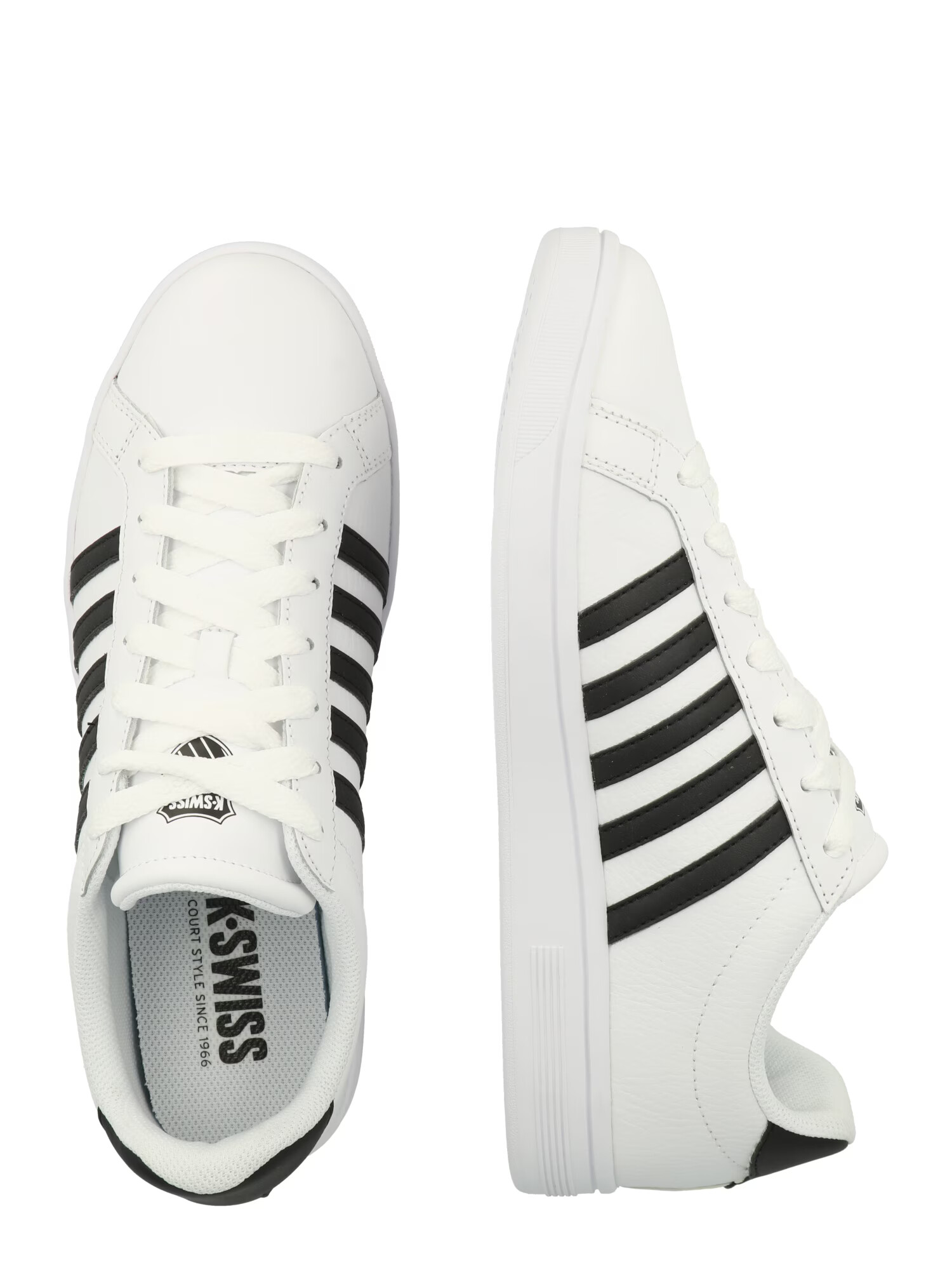 K-SWISS Sneaker low 'Court Tiebreak' negru / alb - Pled.ro