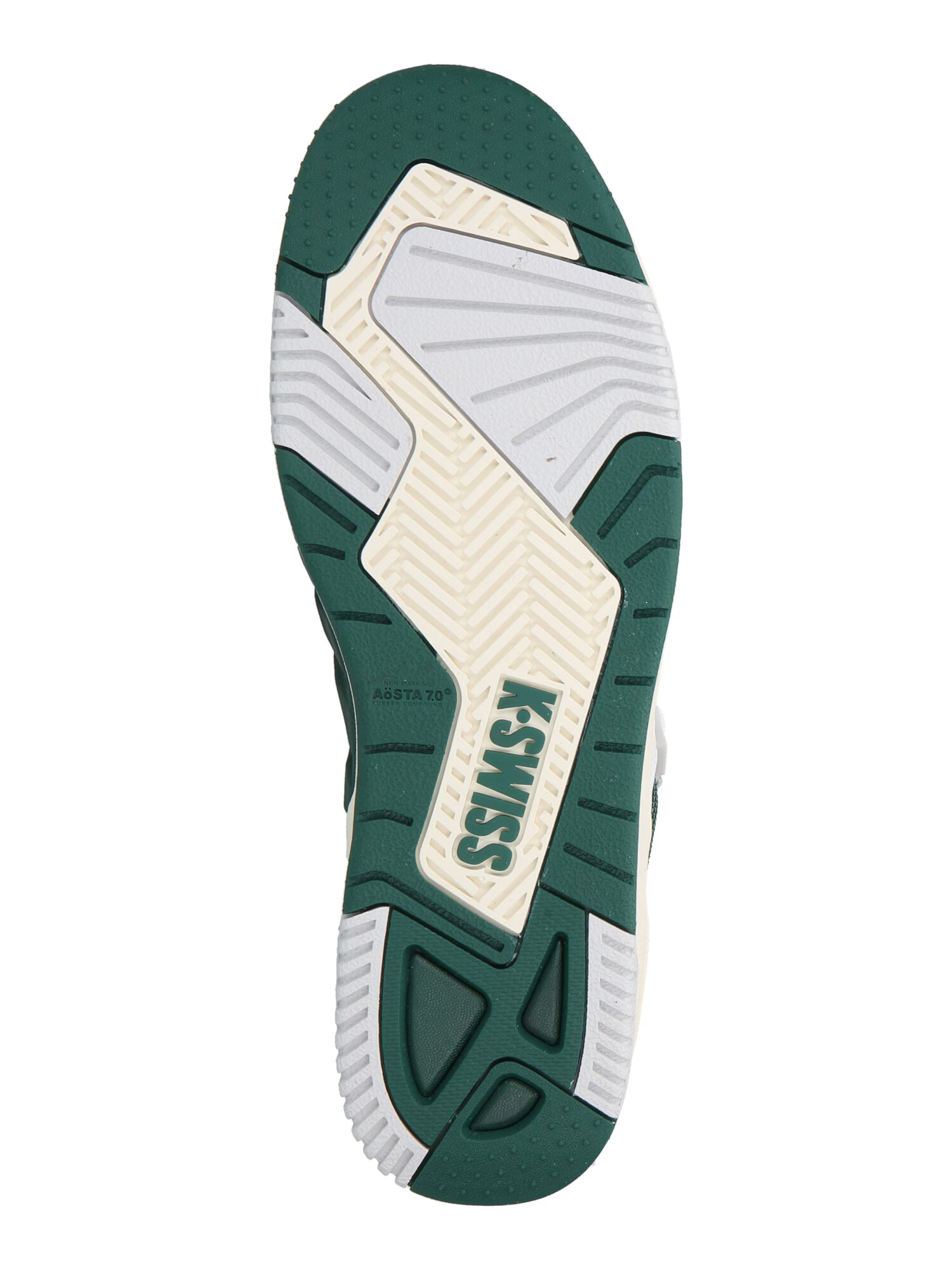 K-SWISS Sneaker low 'RIVAL' verde smarald / alb - Pled.ro