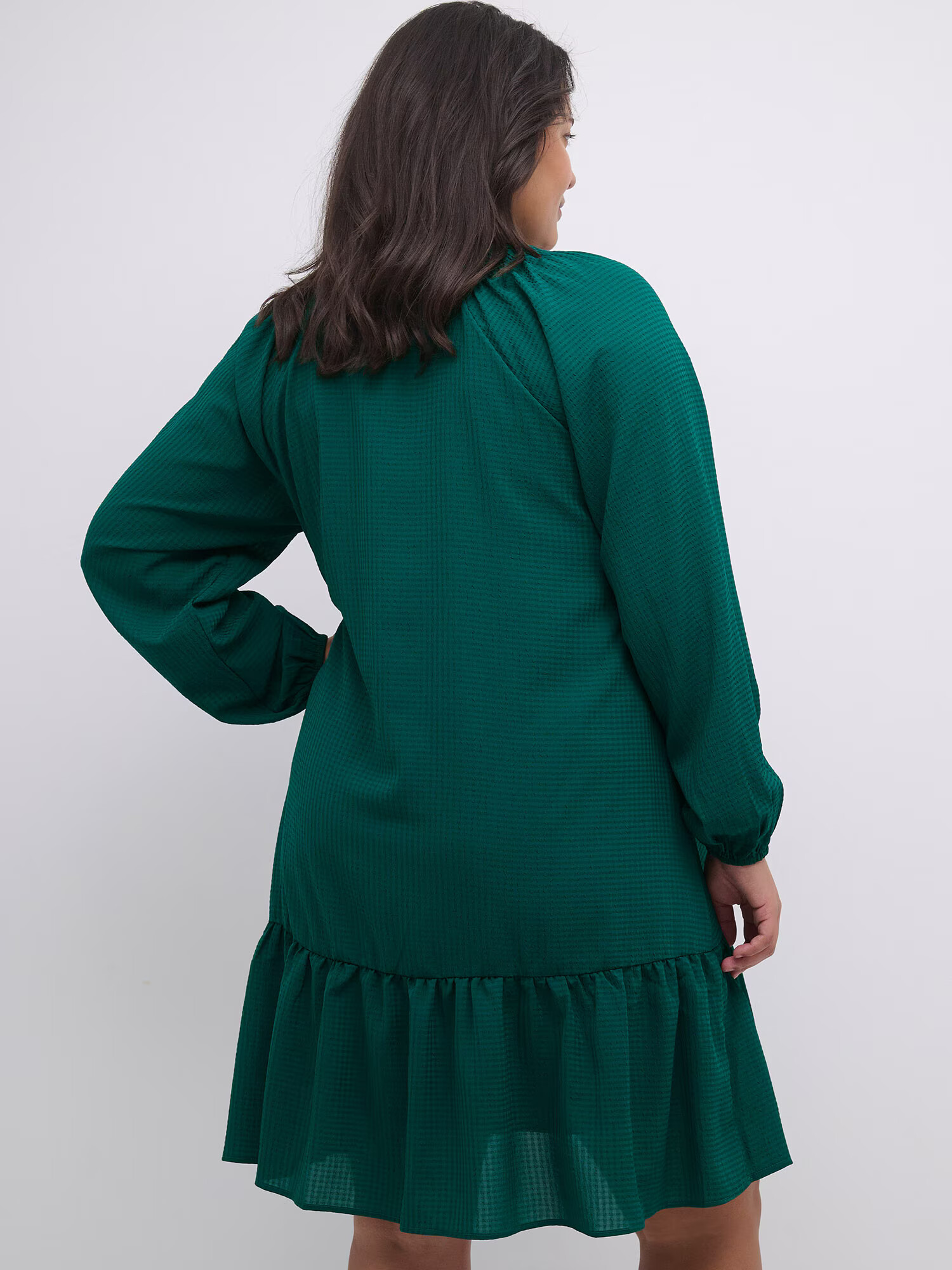 KAFFE CURVE Rochie 'Dory' verde smarald - Pled.ro