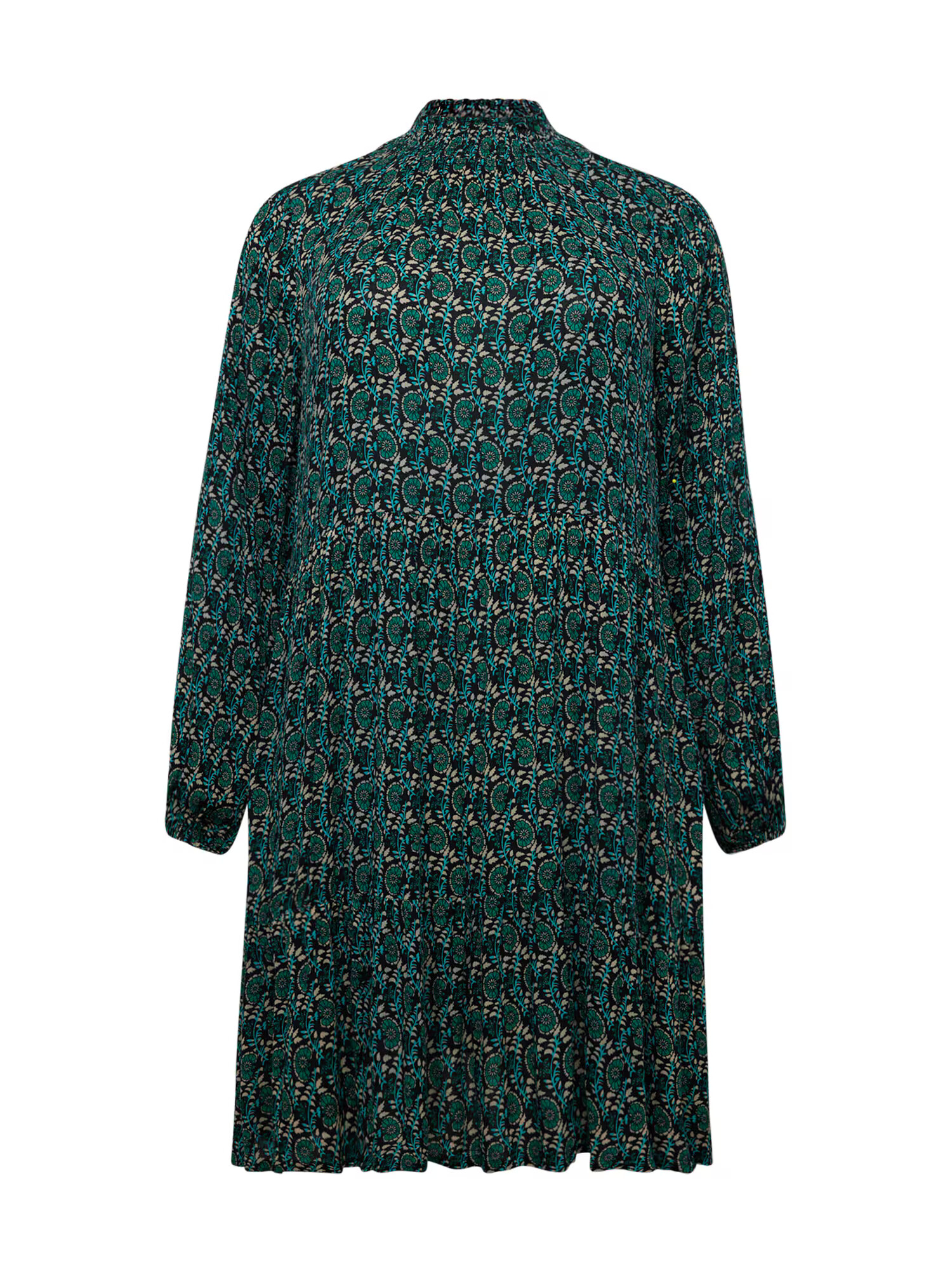 KAFFE CURVE Rochie 'Kerry' albastru aqua / negru / alb - Pled.ro