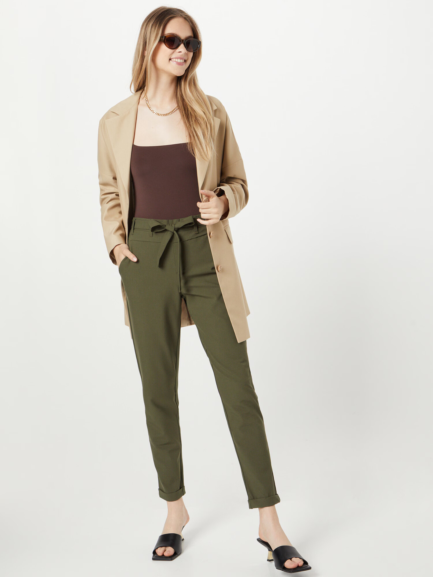 Kaffe Pantaloni 'Jillian' oliv - Pled.ro