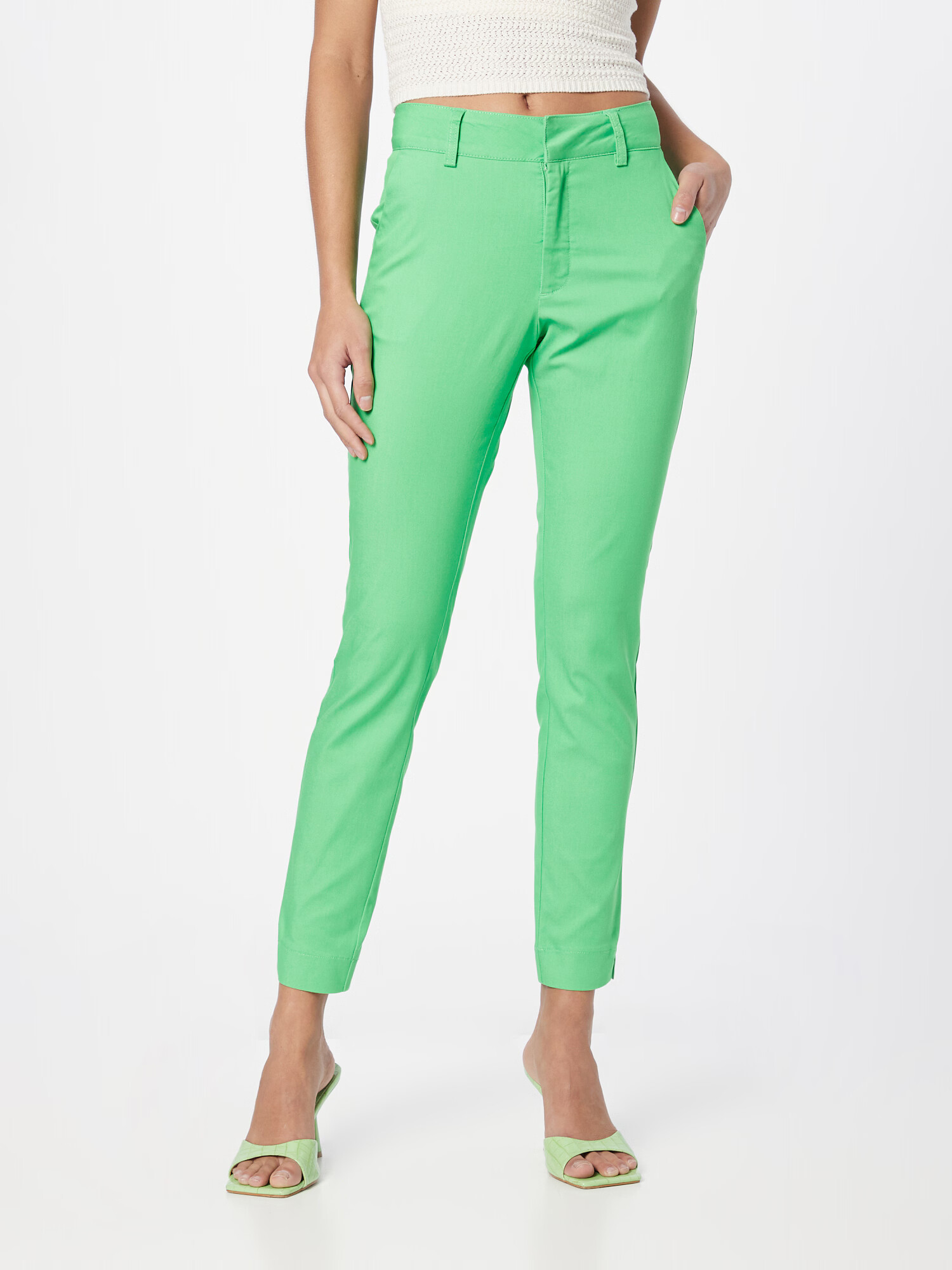 Kaffe Pantaloni eleganți 'Lea' verde - Pled.ro