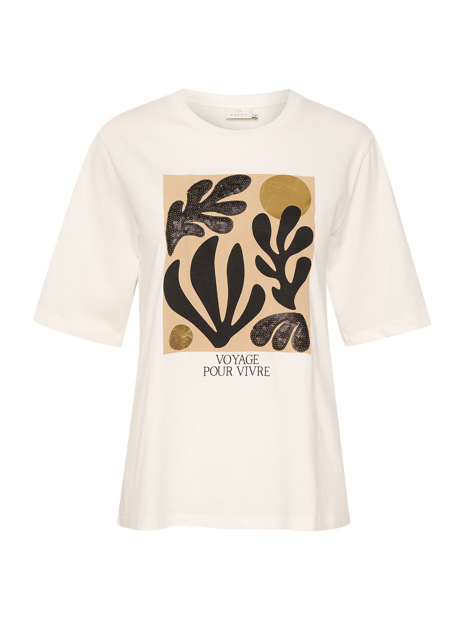 Kaffe Tricou 'Cate' alb natural - Pled.ro