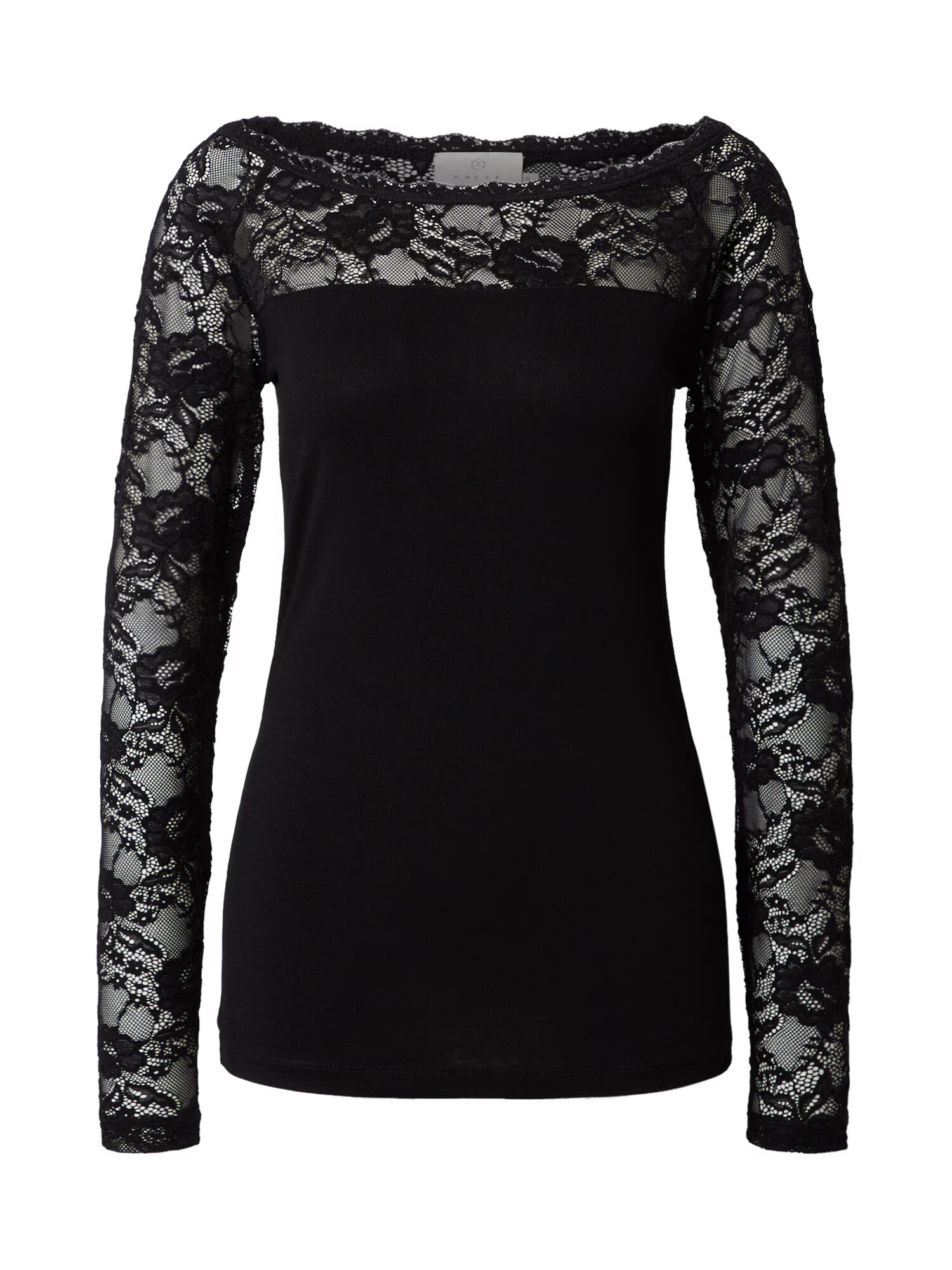 Kaffe Tricou 'Lacy' negru - Pled.ro