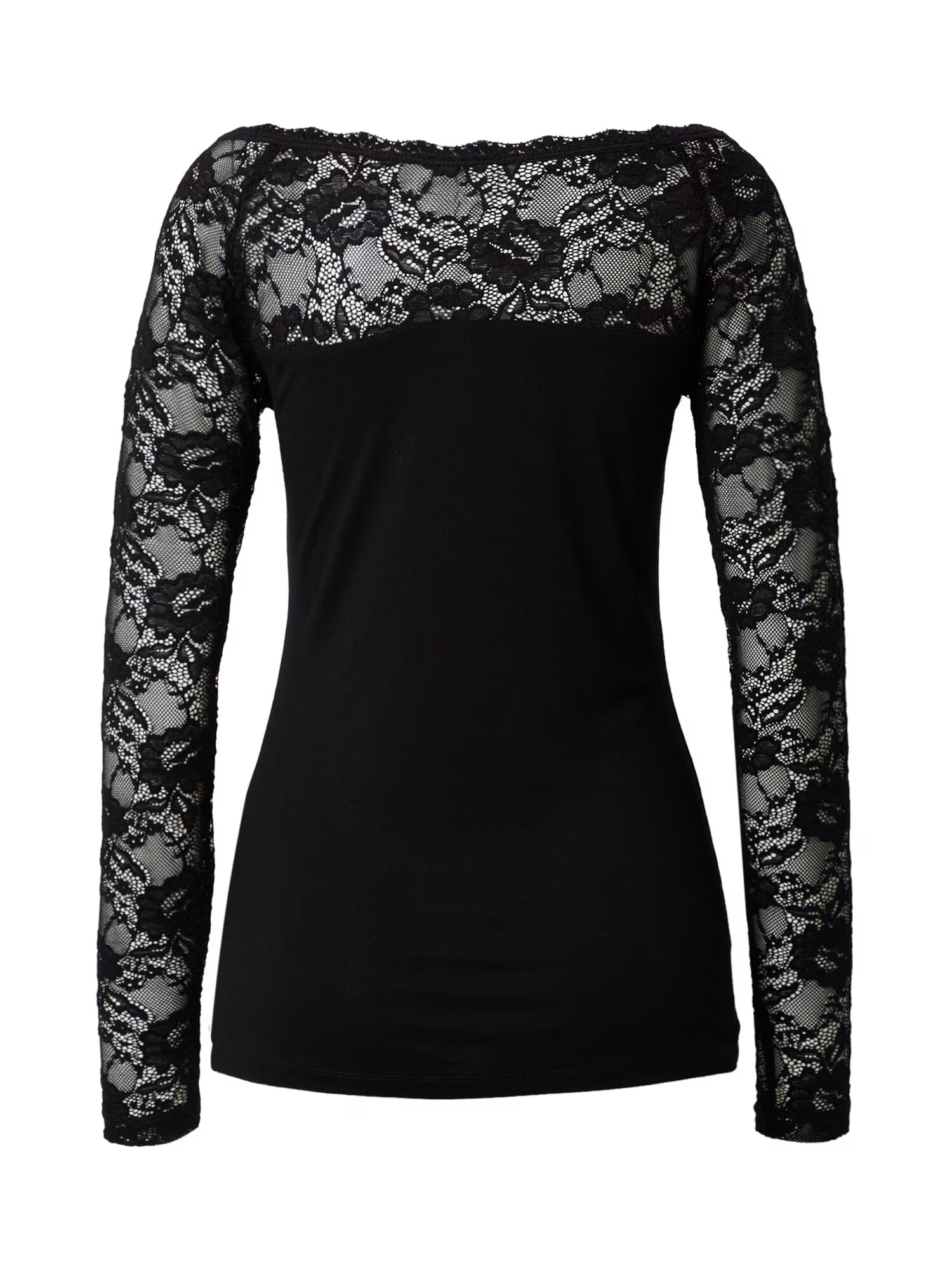 Kaffe Tricou 'Lacy' negru - Pled.ro