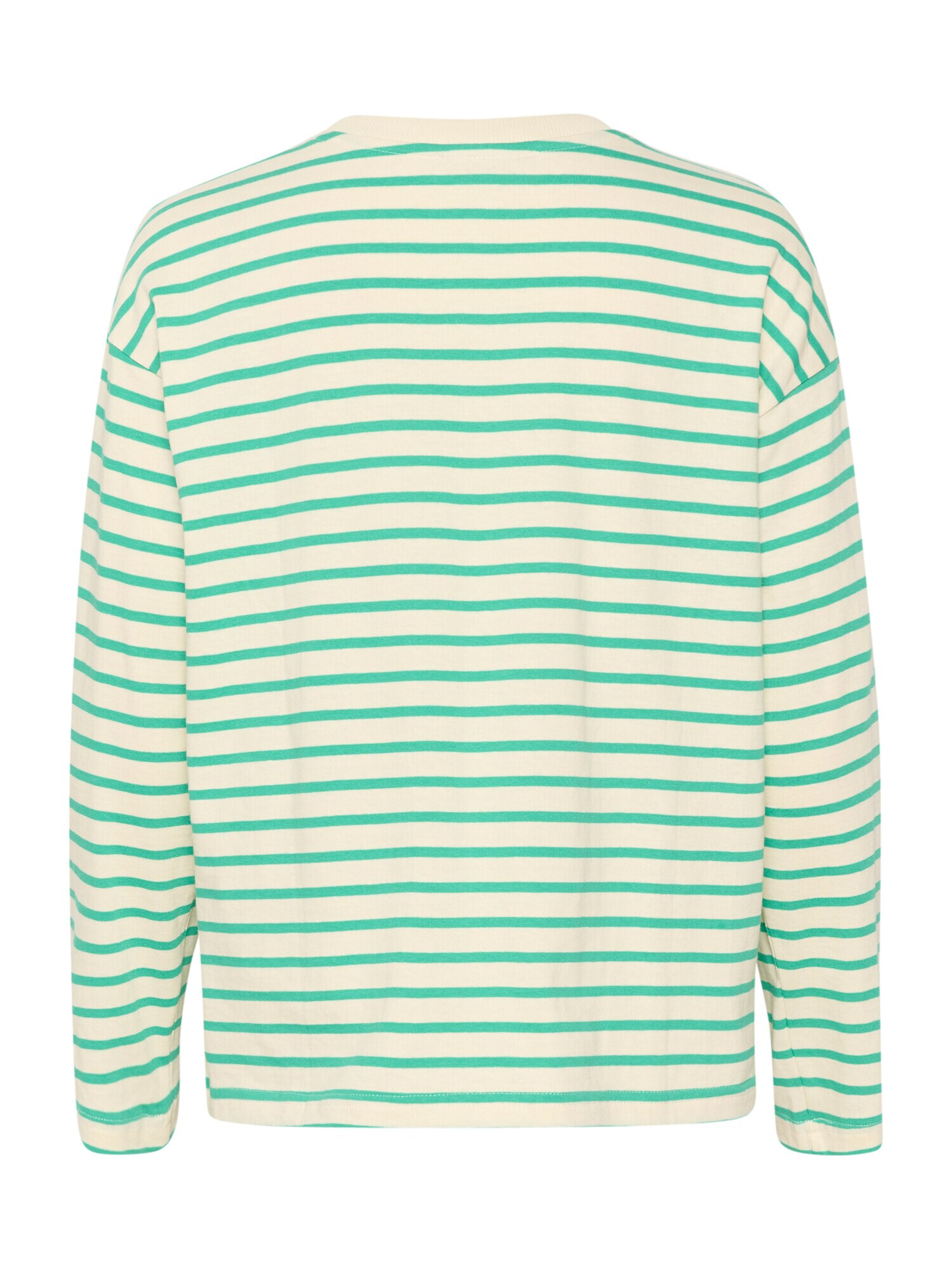 Kaffe Tricou 'Winny' verde jad / alb - Pled.ro