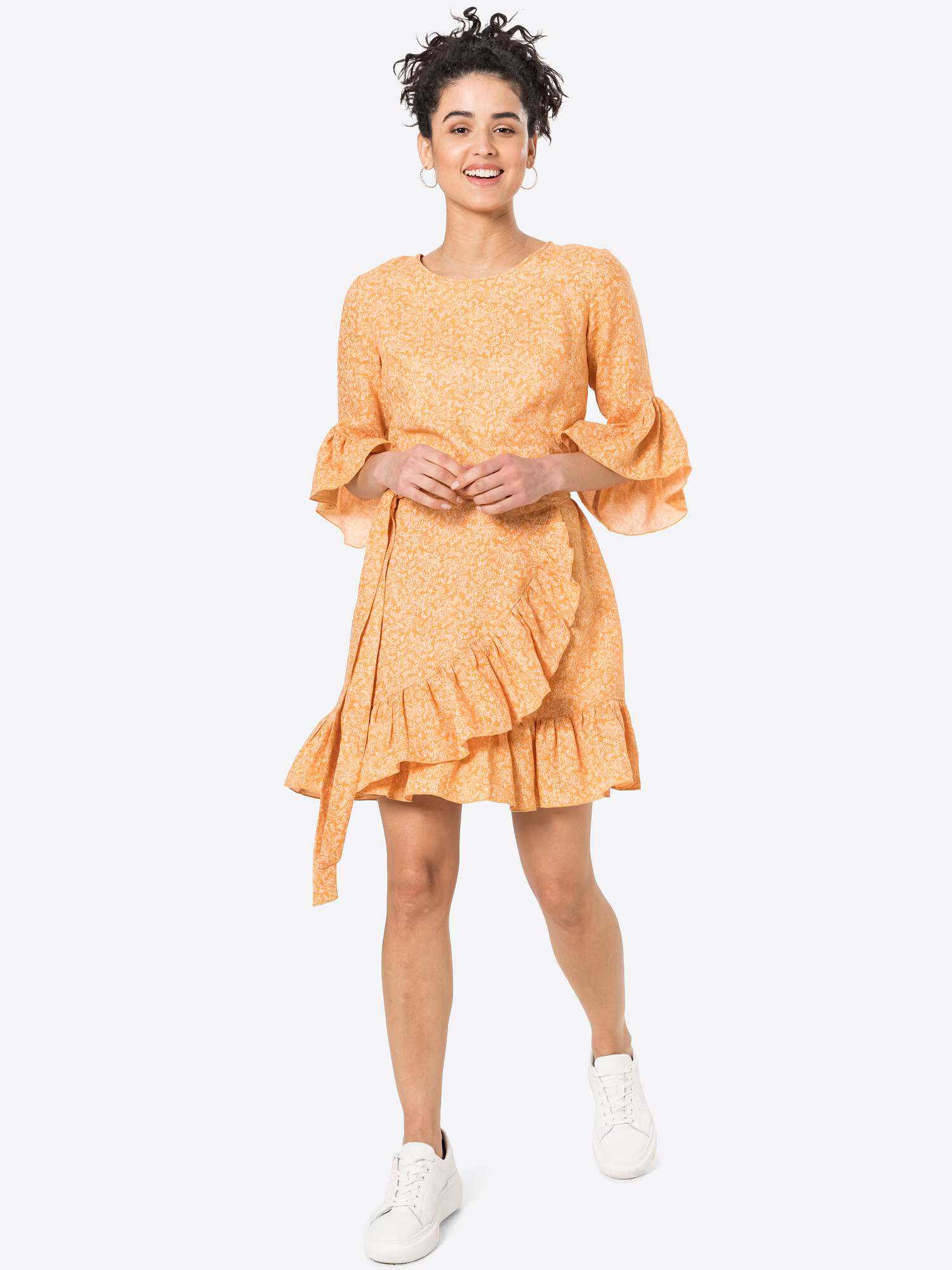 KAN Rochie 'BLOOM' portocaliu / alb - Pled.ro