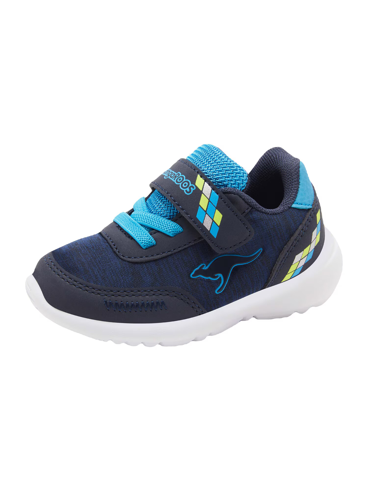 KangaROOS Sneaker 'KY-Match' bleumarin / albastru noapte / azuriu / galben citron - Pled.ro