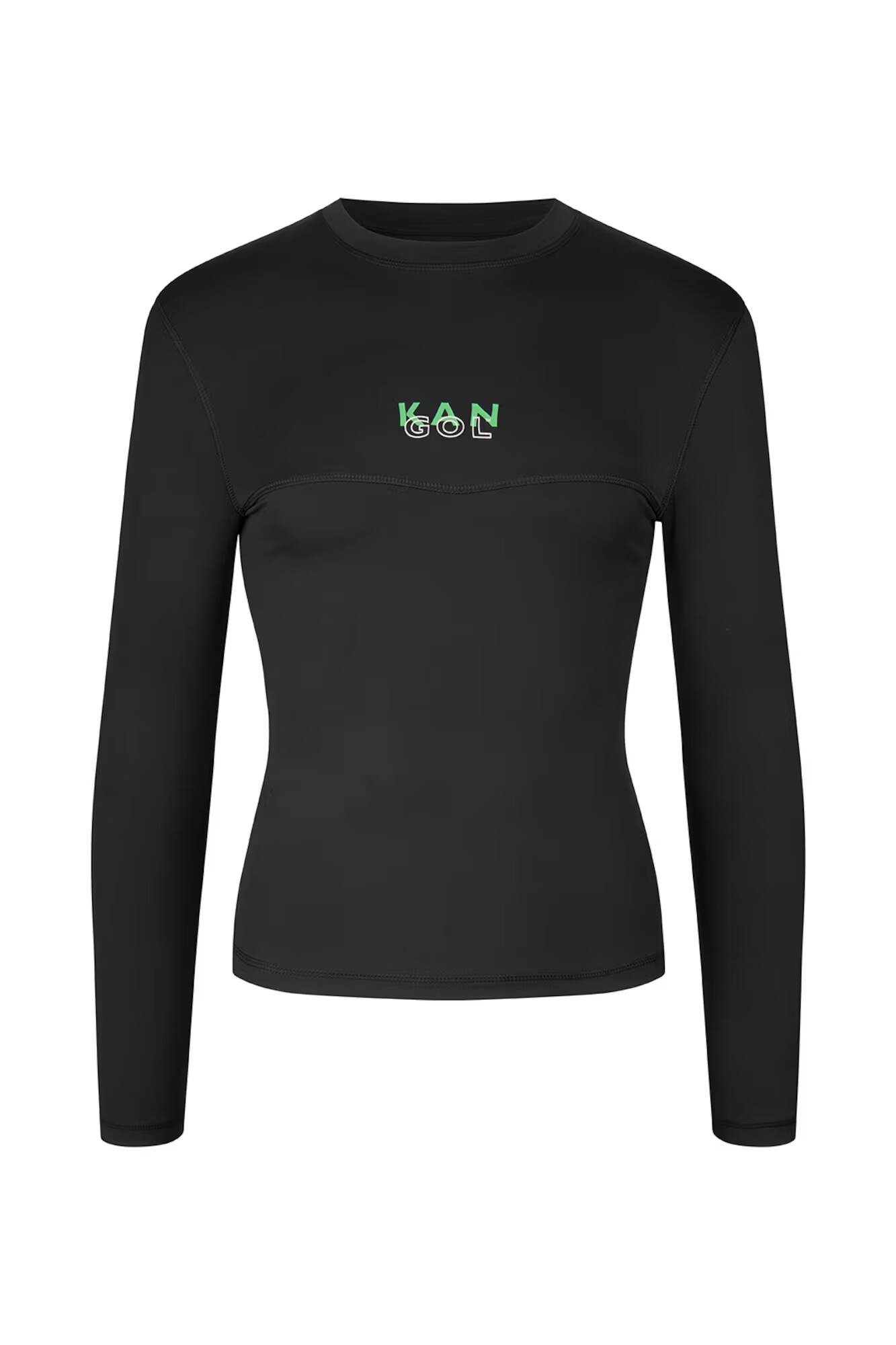 KANGOL Tricou 'Ava' verde limetă / negru / alb - Pled.ro