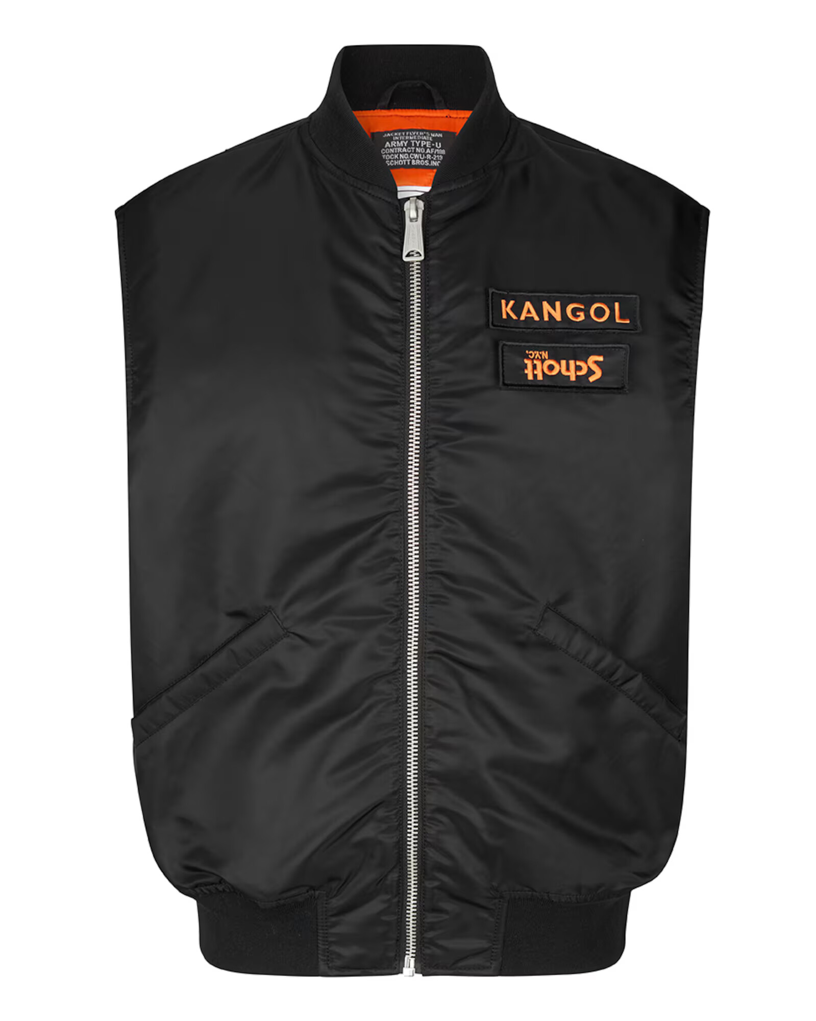 KANGOL Vestă portocaliu / negru - Pled.ro