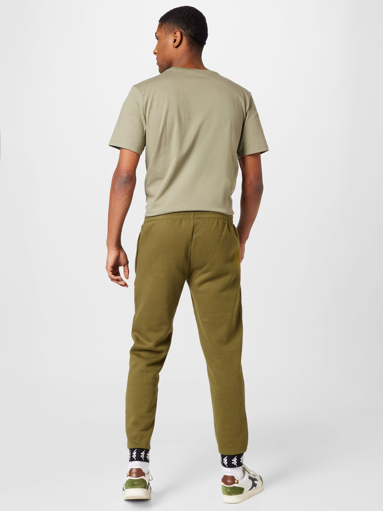 KAPPA Pantaloni 'LEOPOLD' oliv / negru / alb - Pled.ro