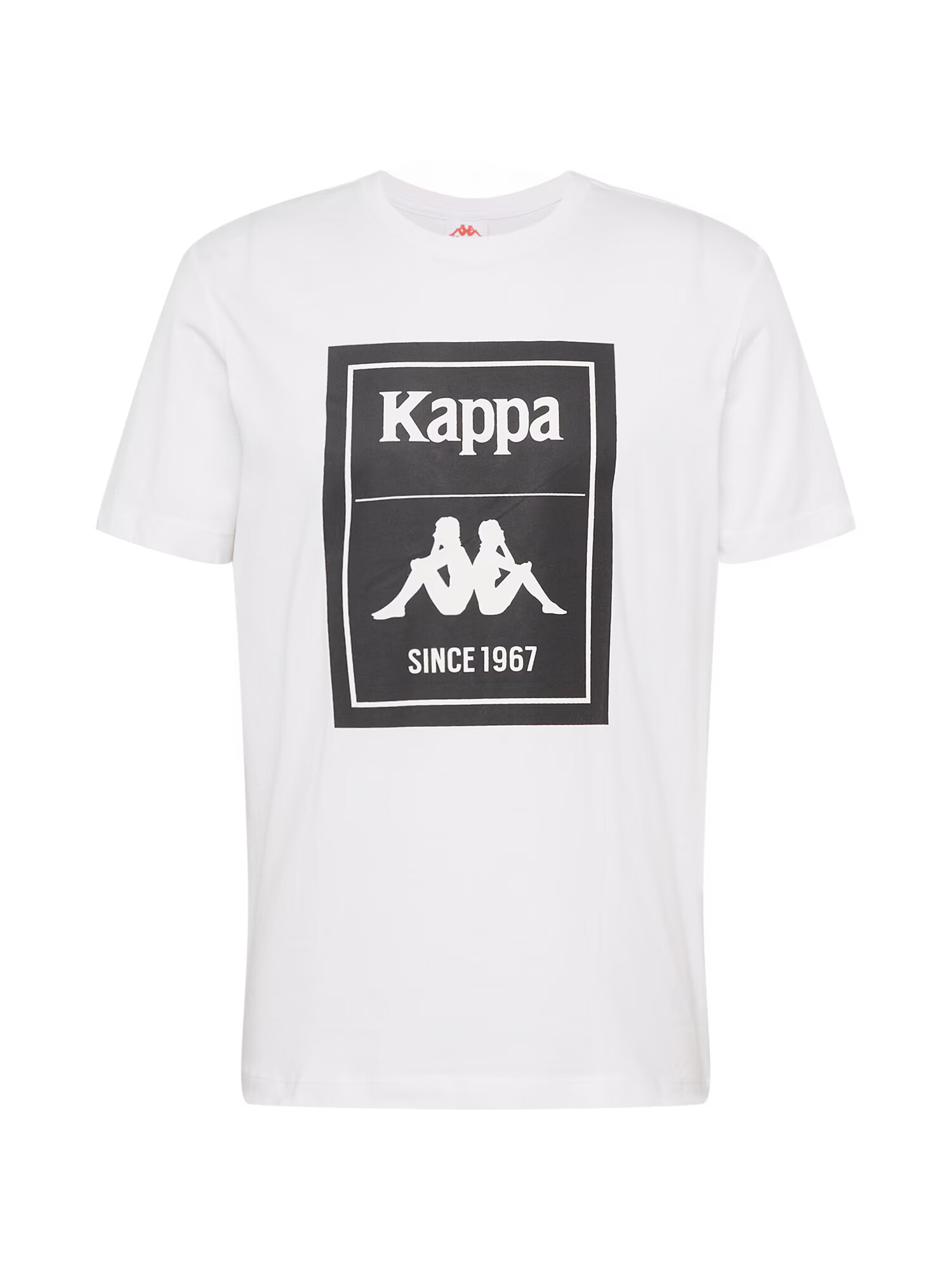 KAPPA Tricou 'LUIS' negru / alb - Pled.ro