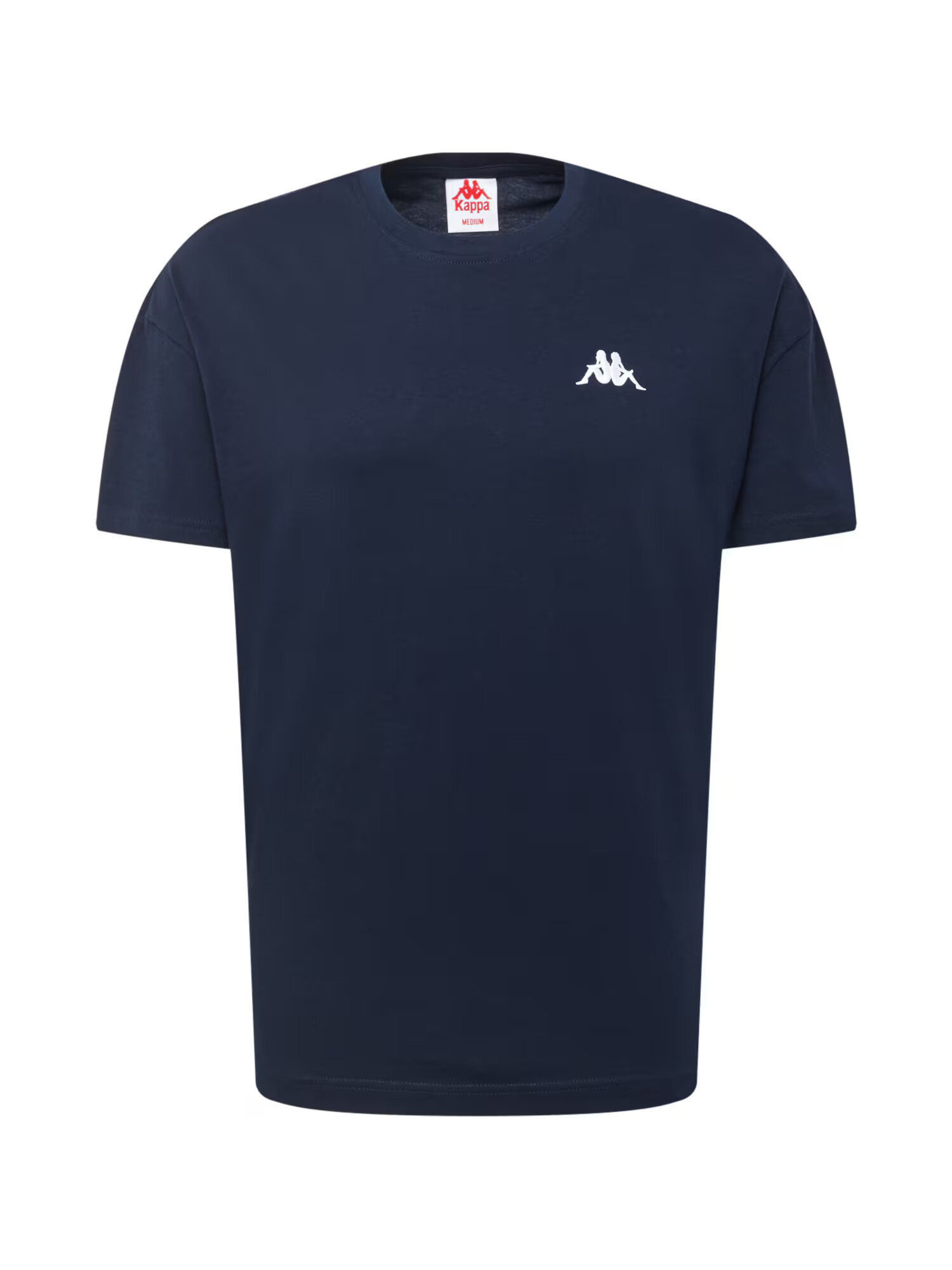 KAPPA Tricou 'Veer' albastru închis / alb - Pled.ro