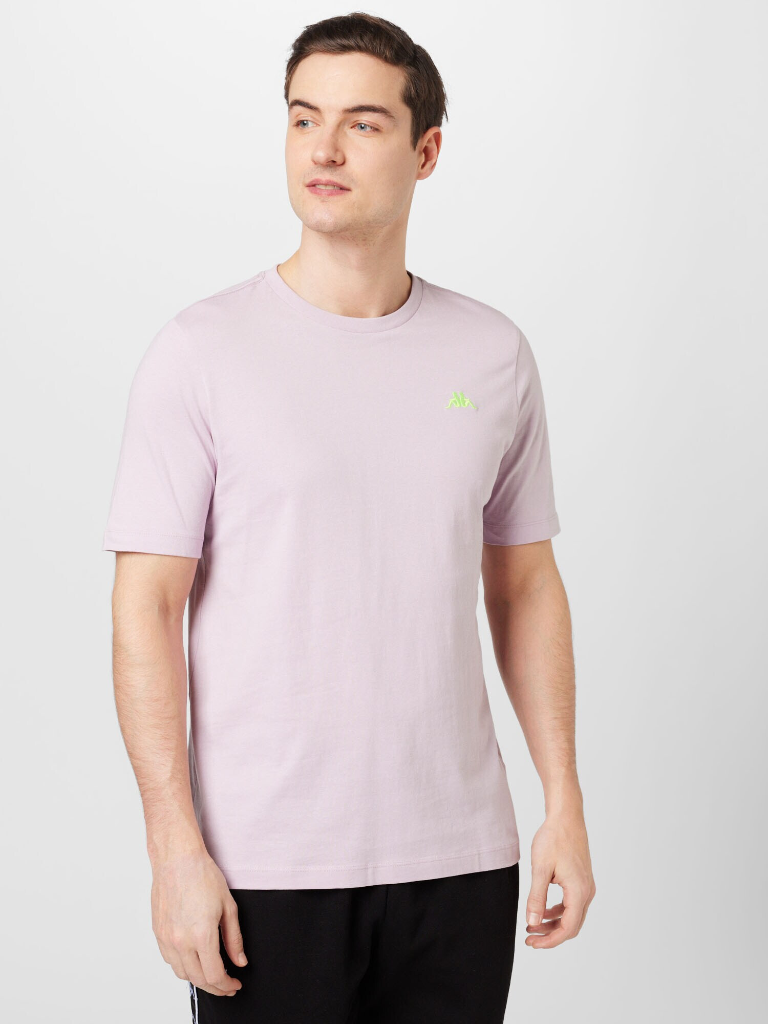 KAPPA Tricou verde deschis / mov pastel - Pled.ro