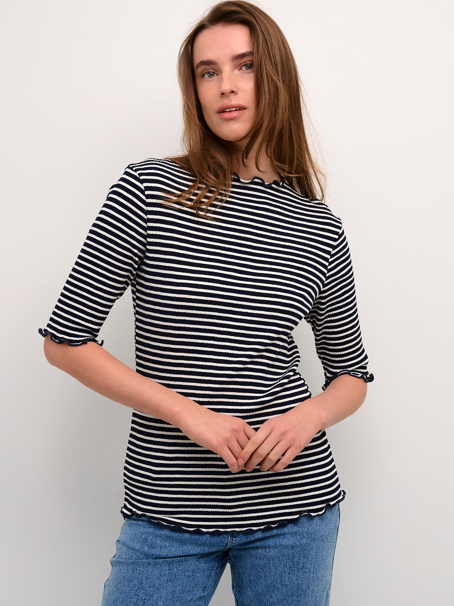 KAREN BY SIMONSEN Tricou 'Candace' negru / alb - Pled.ro