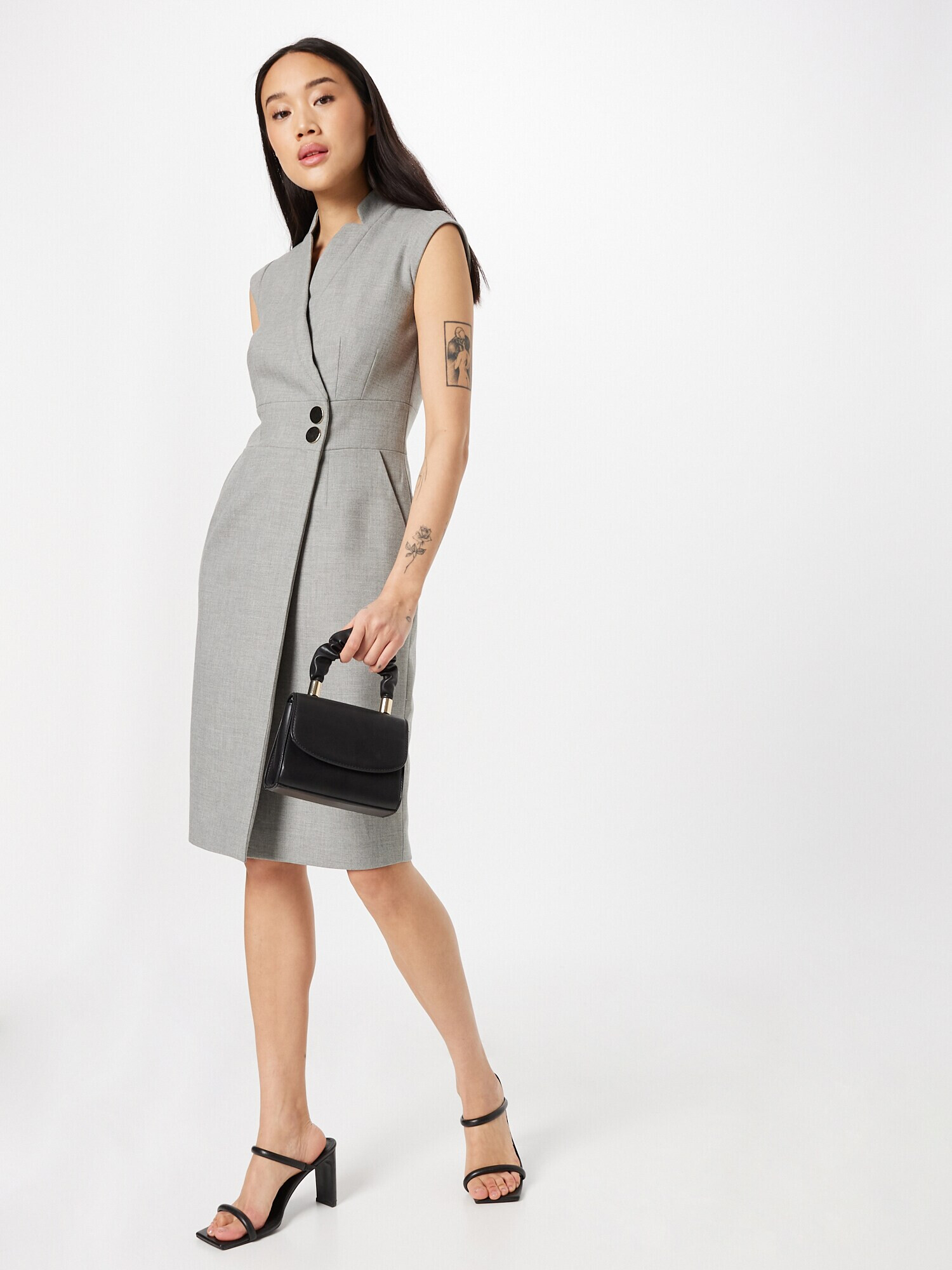 Karen Millen Rochie mulate gri amestecat - Pled.ro