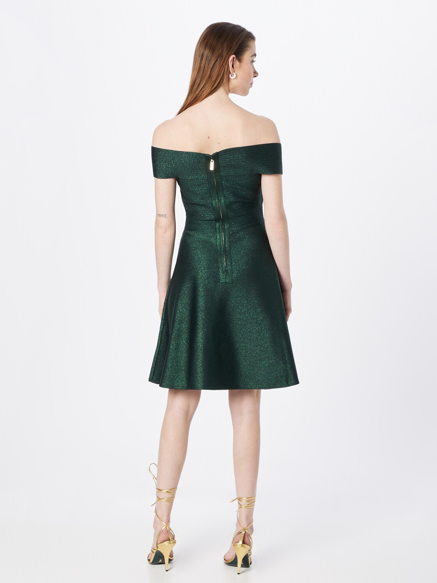 Karen Millen Rochie de cocktail verde pin - Pled.ro