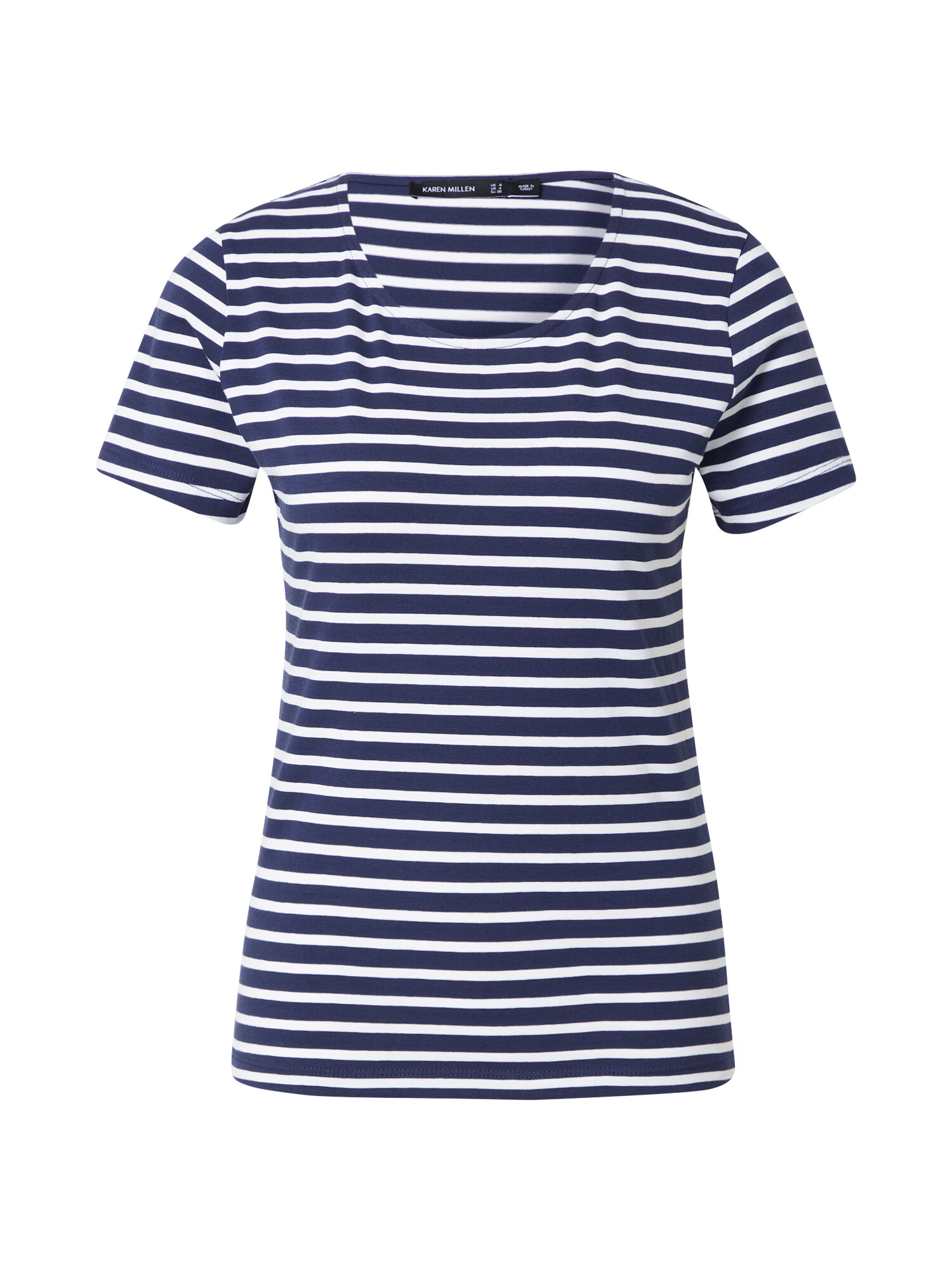 Karen Millen Tricou bleumarin / alb - Pled.ro