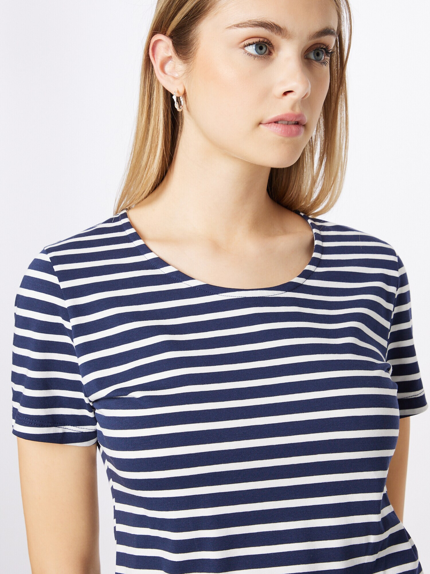 Karen Millen Tricou bleumarin / alb - Pled.ro