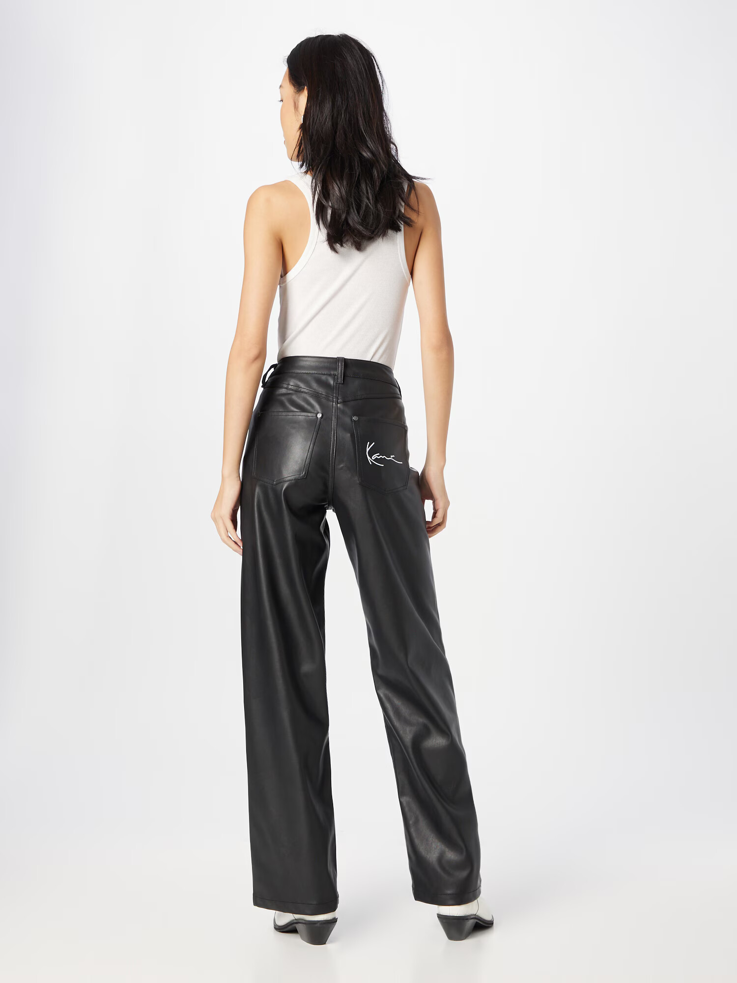 Karl Kani Pantaloni negru / alb - Pled.ro