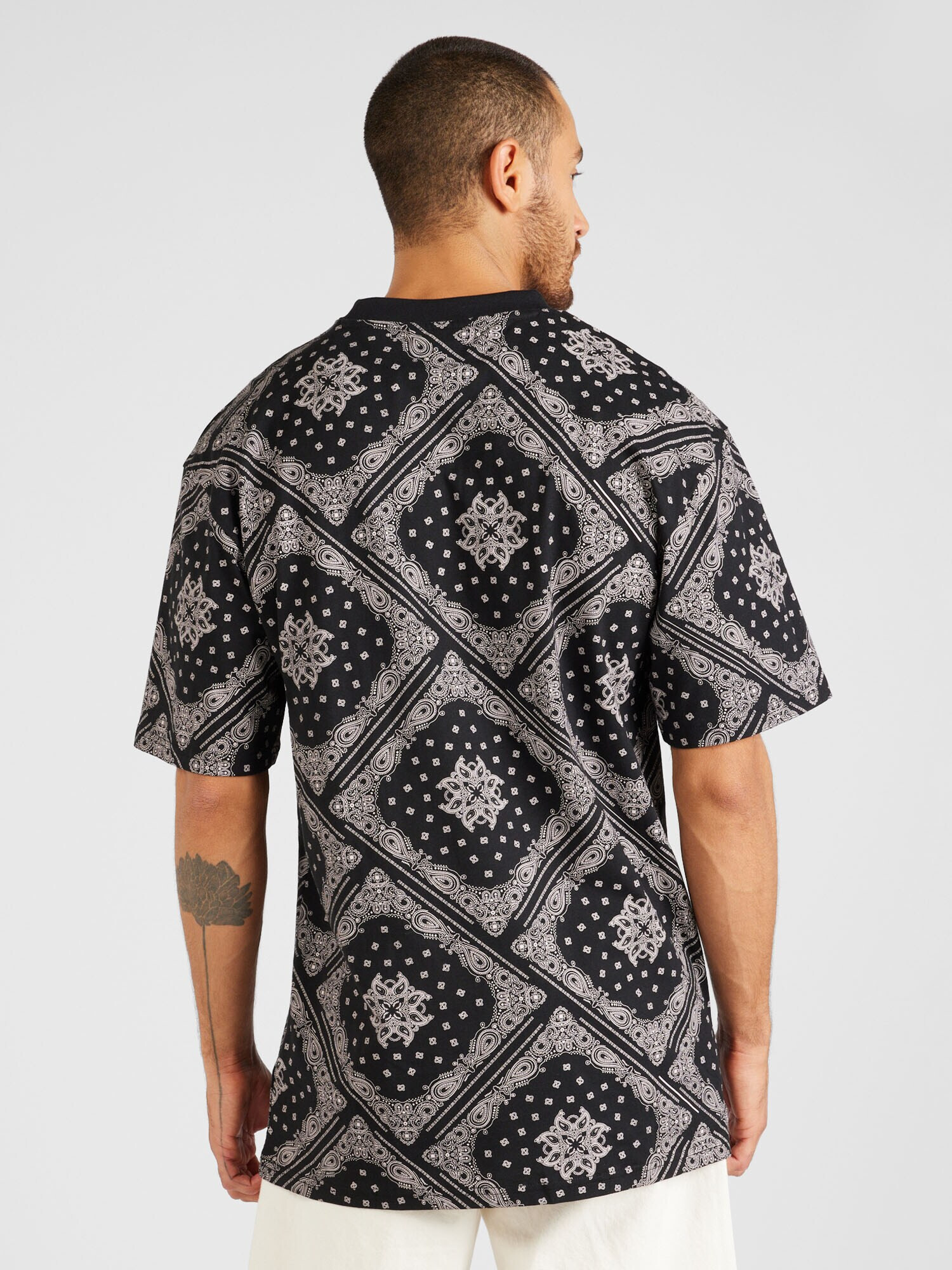 Karl Kani Tricou gri / negru / alb - Pled.ro