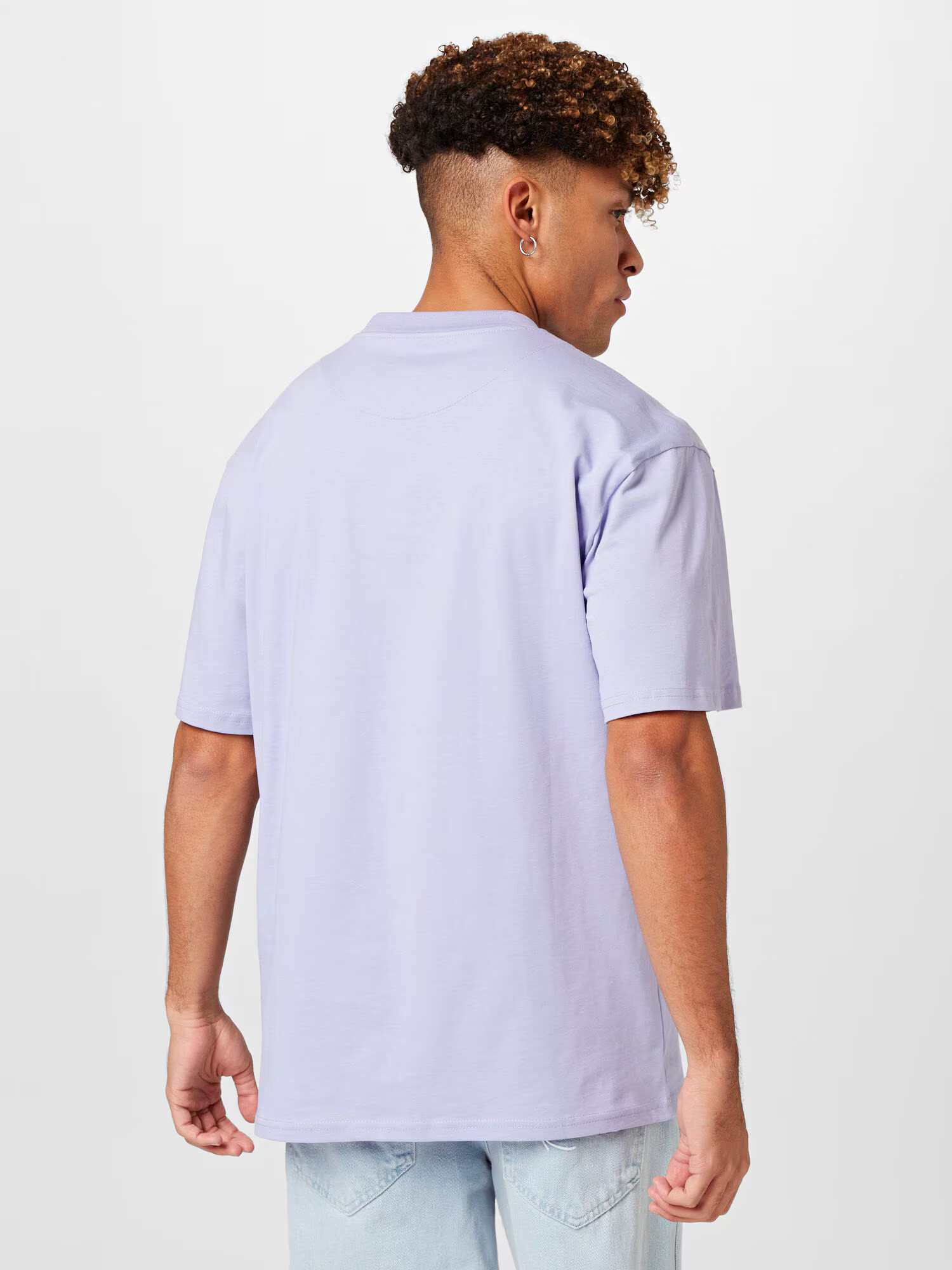 Karl Kani Tricou mov pastel / alb - Pled.ro