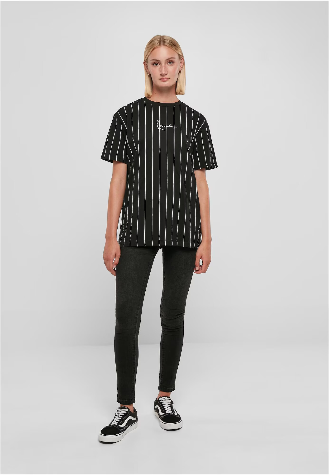 Karl Kani Tricou negru / alb - Pled.ro