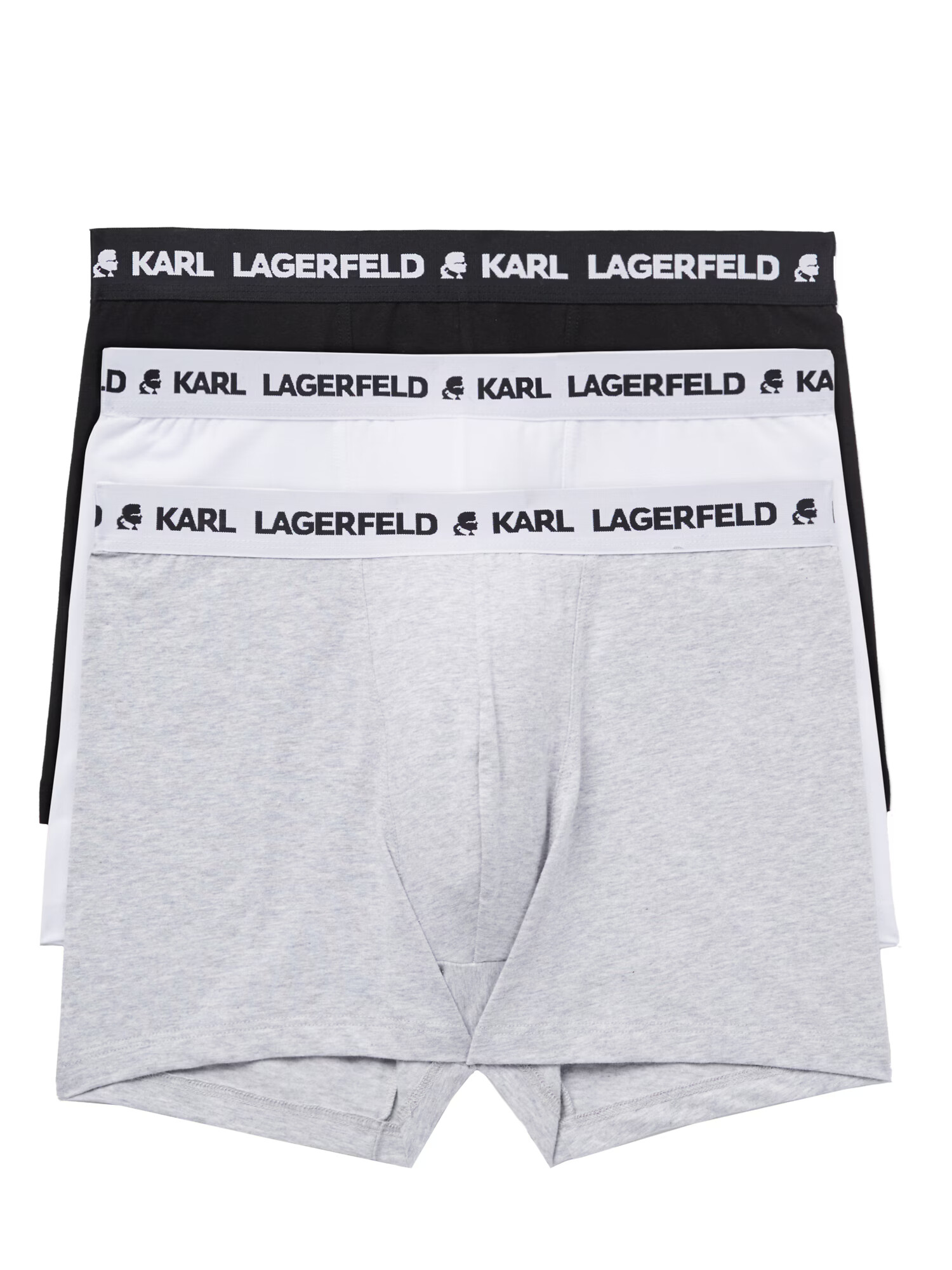 Karl Lagerfeld Boxeri gri / negru / alb - Pled.ro