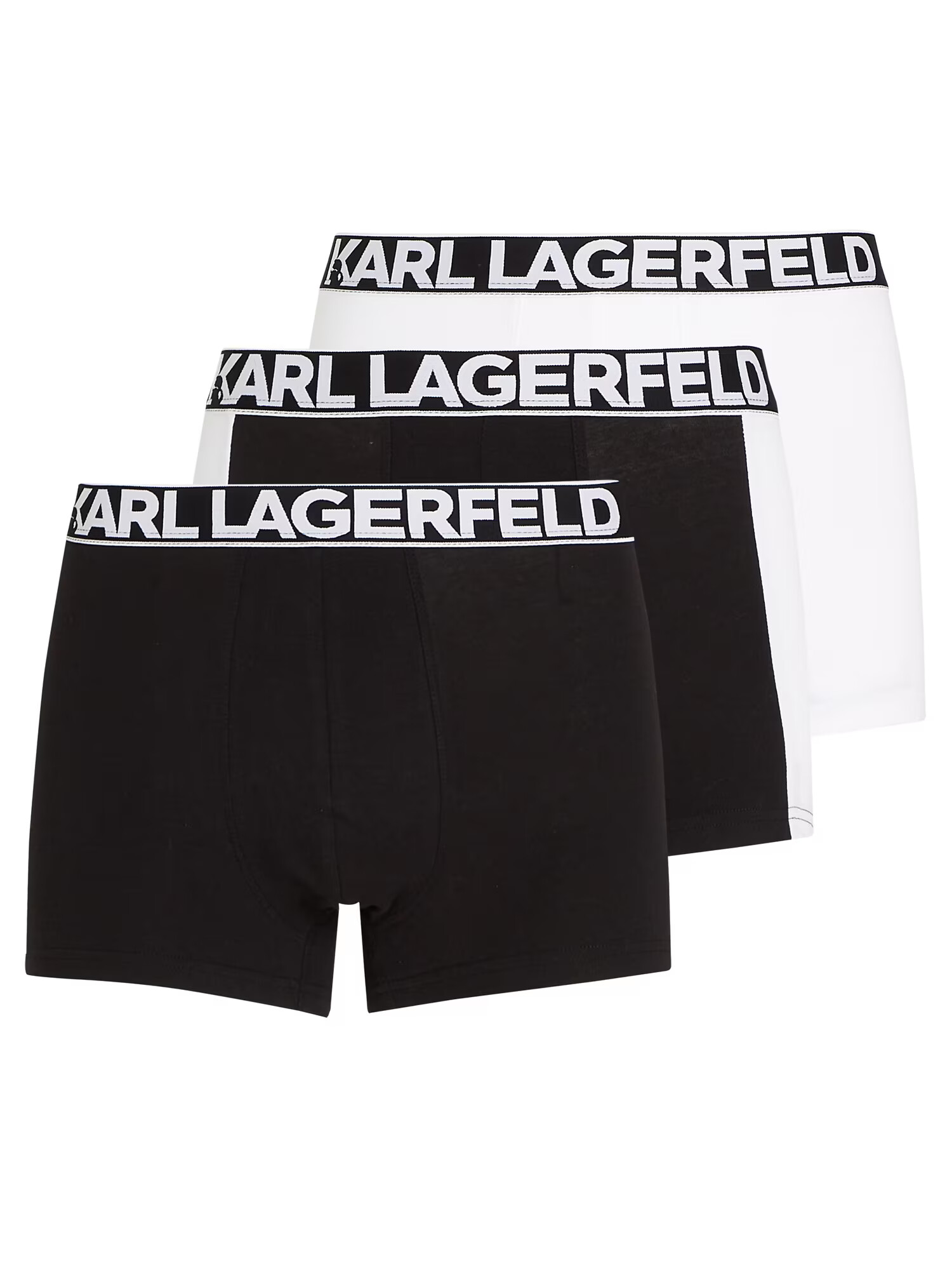 Karl Lagerfeld Boxeri negru / alb - Pled.ro