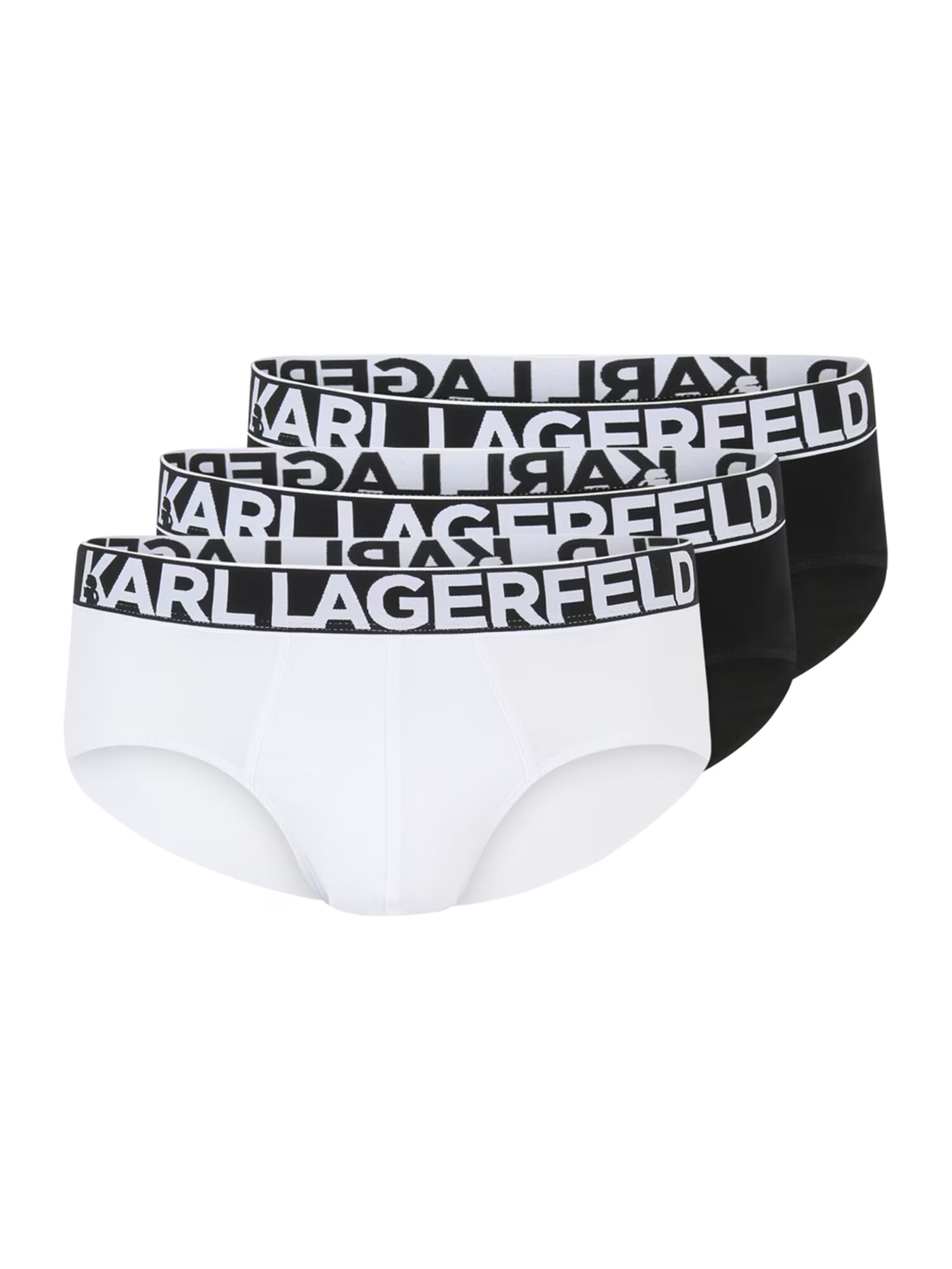 Karl Lagerfeld Boxeri negru / alb - Pled.ro