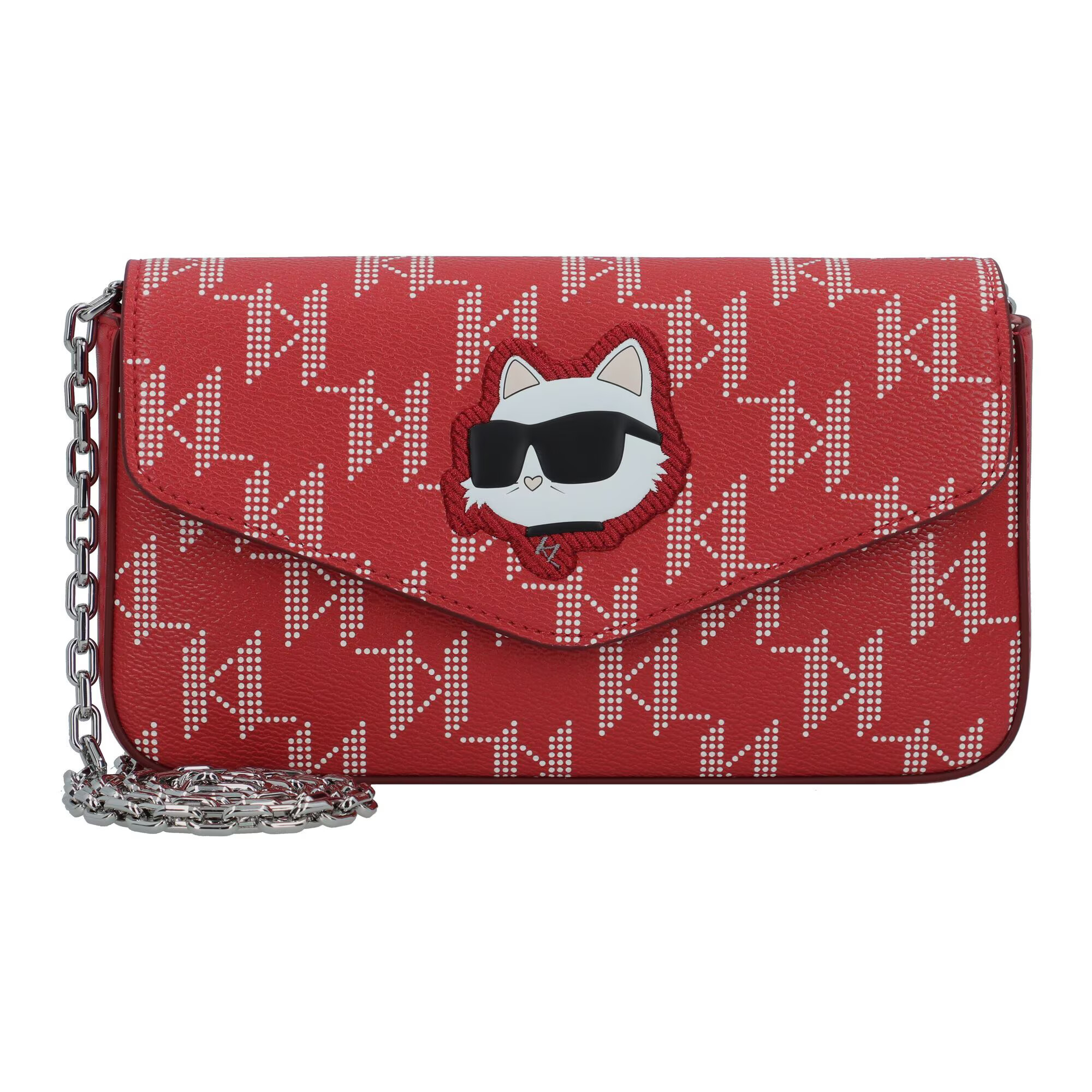 Karl Lagerfeld Clutch 'Ikonik 2.0' roșu / roşu închis / negru / alb - Pled.ro