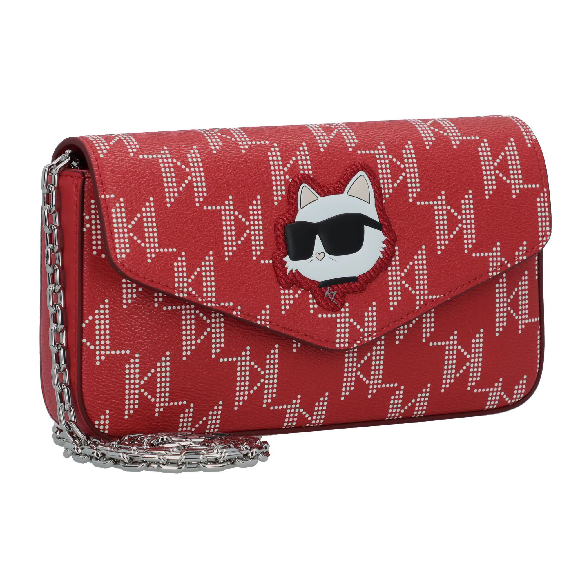 Karl Lagerfeld Clutch 'Ikonik 2.0' roșu / roşu închis / negru / alb - Pled.ro