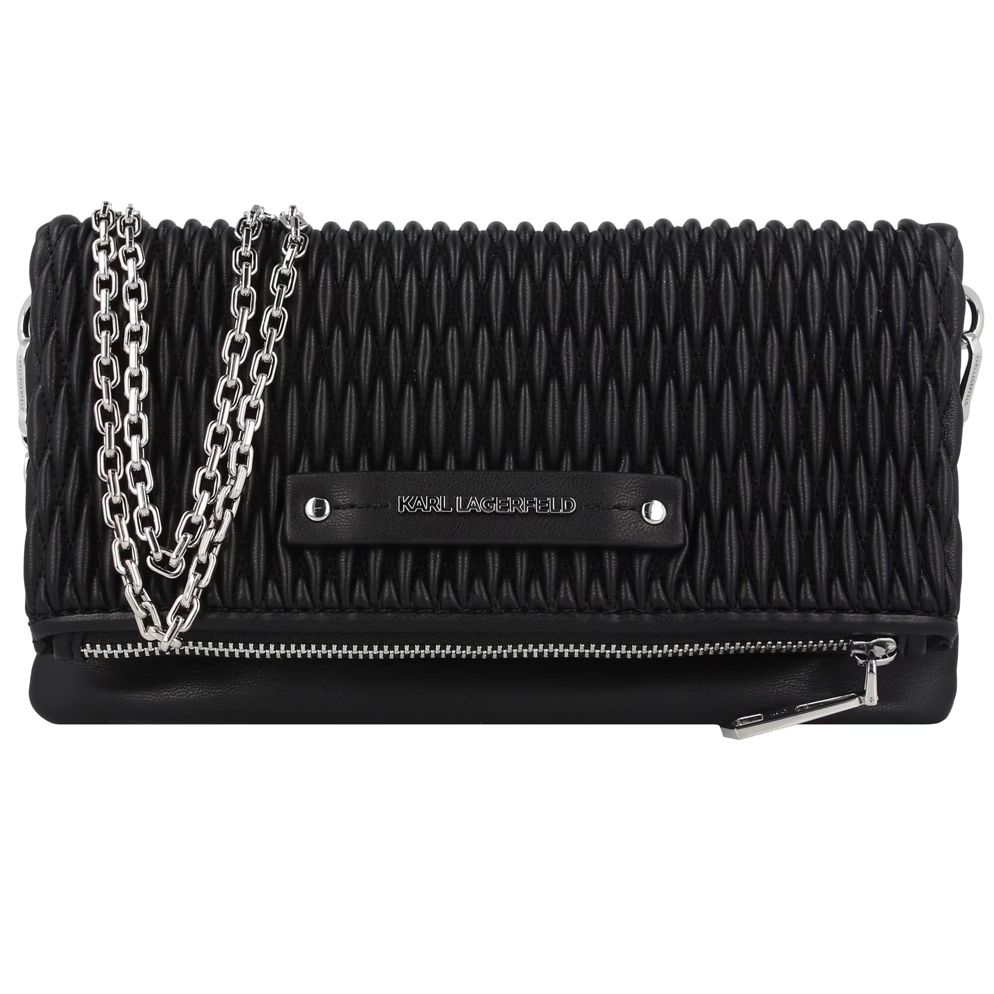 Karl Lagerfeld Clutch 'Kushion' negru / argintiu - Pled.ro