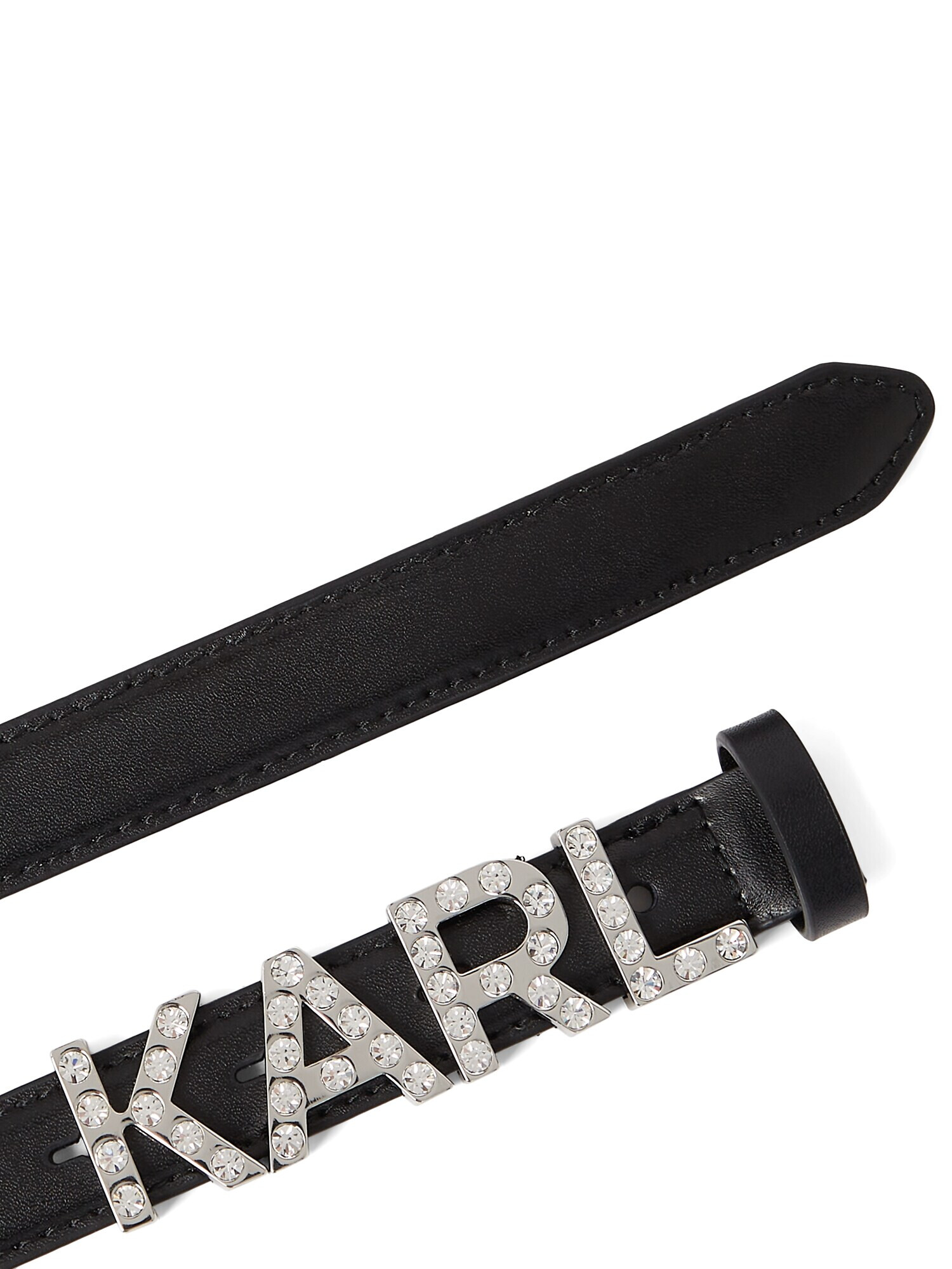 Karl Lagerfeld Curea negru / argintiu - Pled.ro