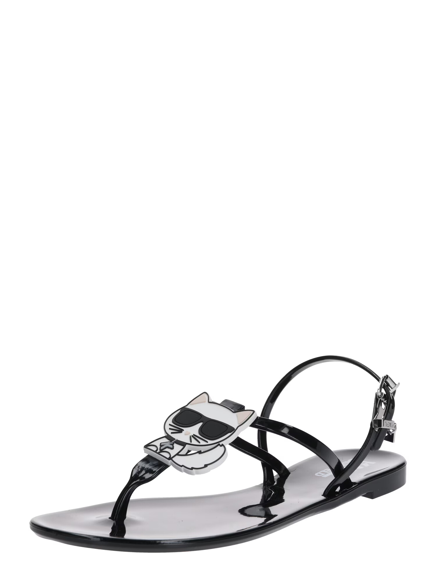 Karl Lagerfeld Flip-flops 'JELLY Karl Ikonic' negru - Pled.ro