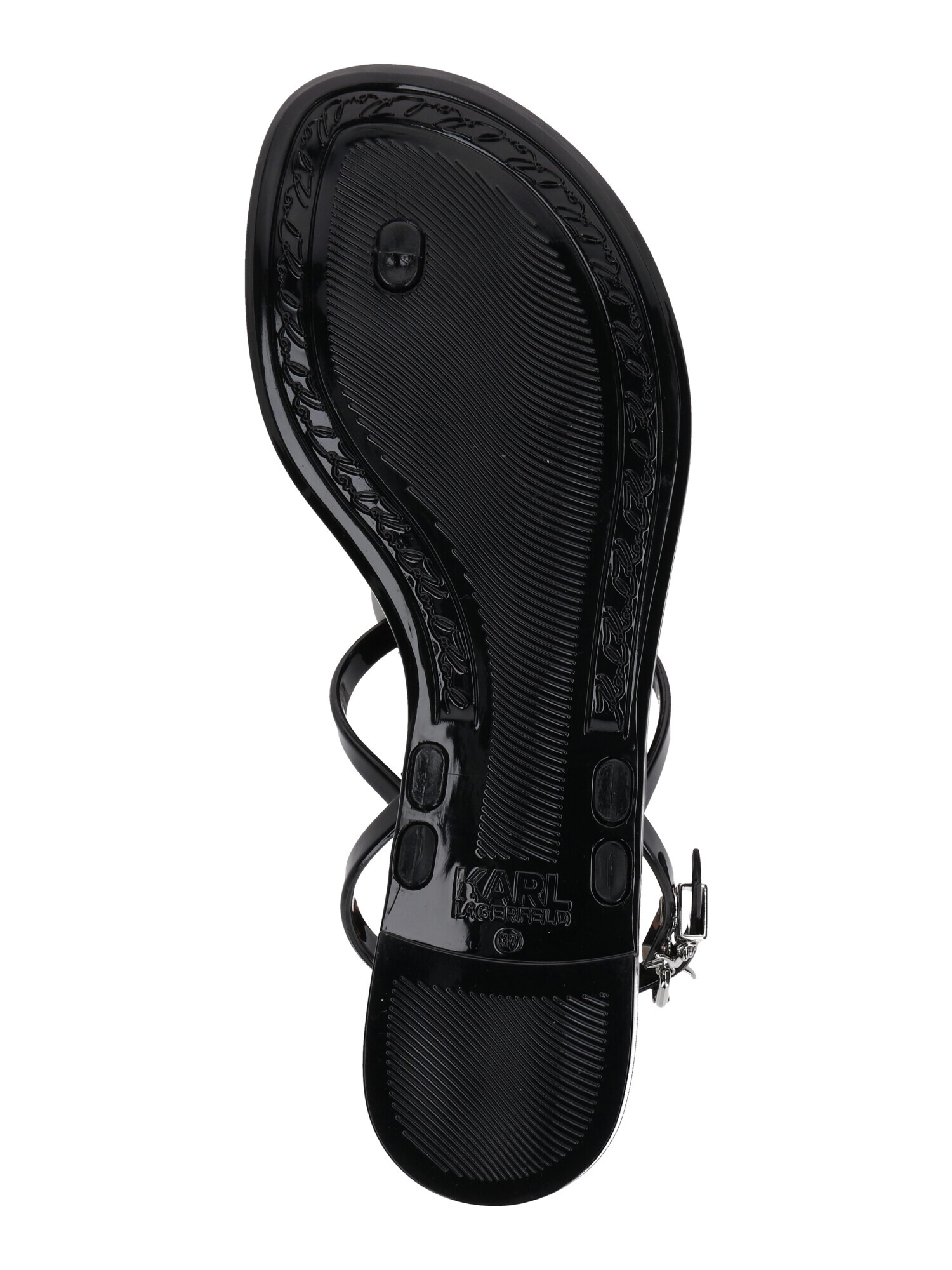 Karl Lagerfeld Flip-flops 'JELLY Karl Ikonic' negru - Pled.ro