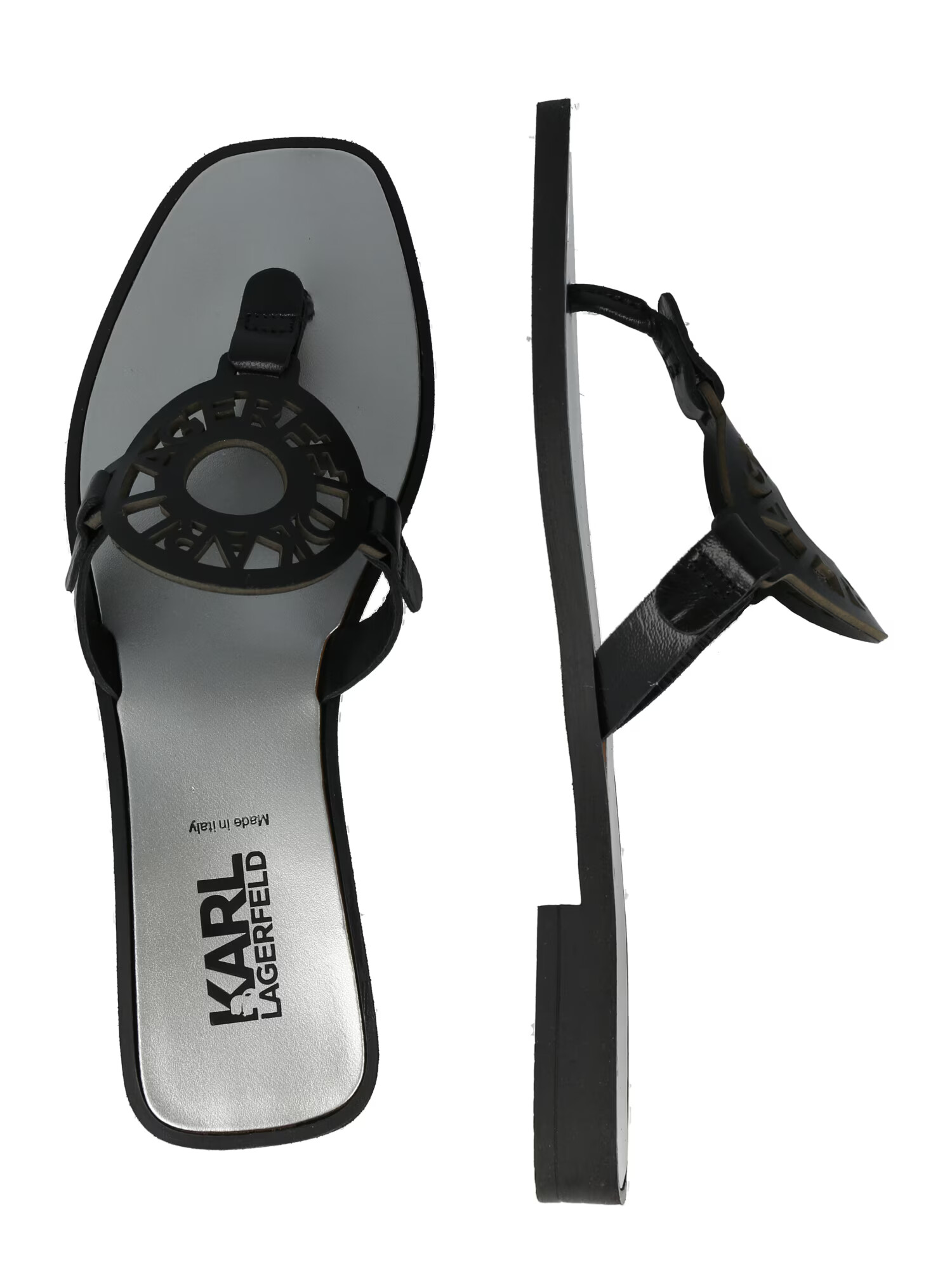 Karl Lagerfeld Flip-flops 'SKOOT' negru - Pled.ro