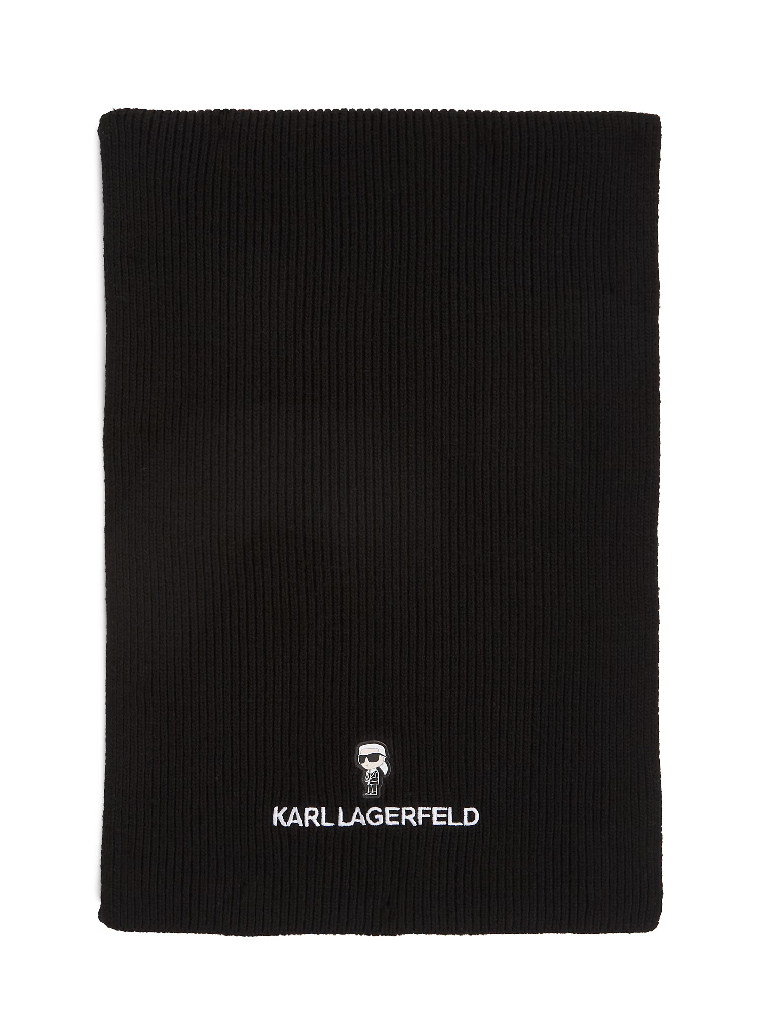 Karl Lagerfeld Fular ' Ikonik ' bej / negru / alb - Pled.ro