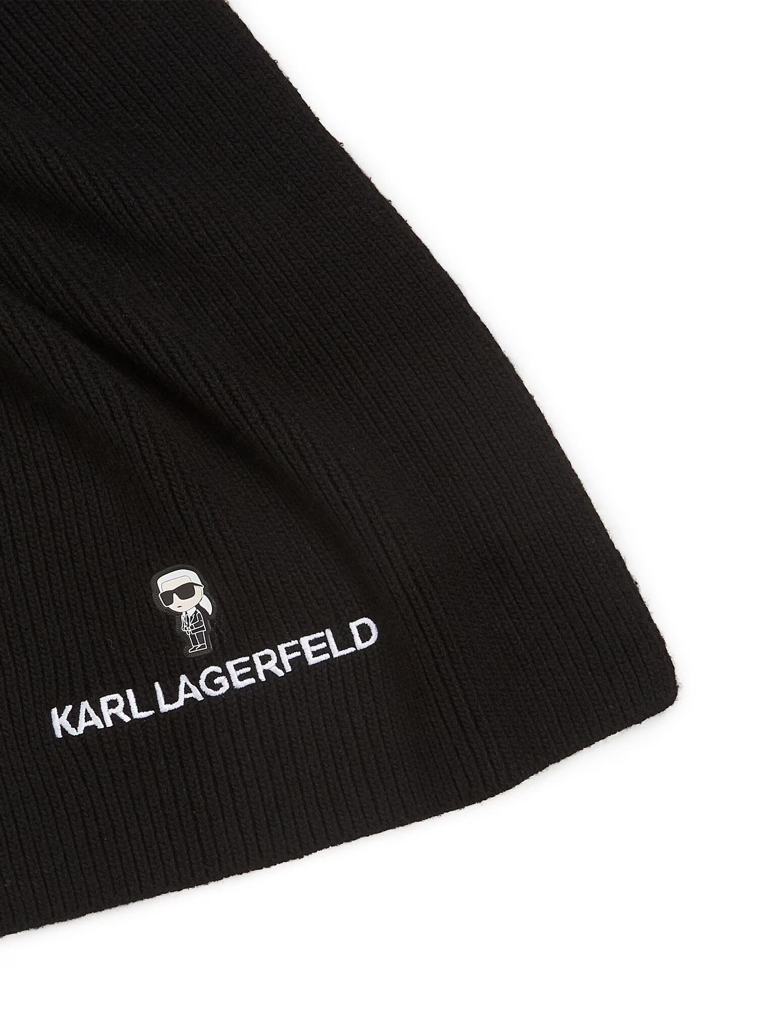 Karl Lagerfeld Fular ' Ikonik ' bej / negru / alb - Pled.ro