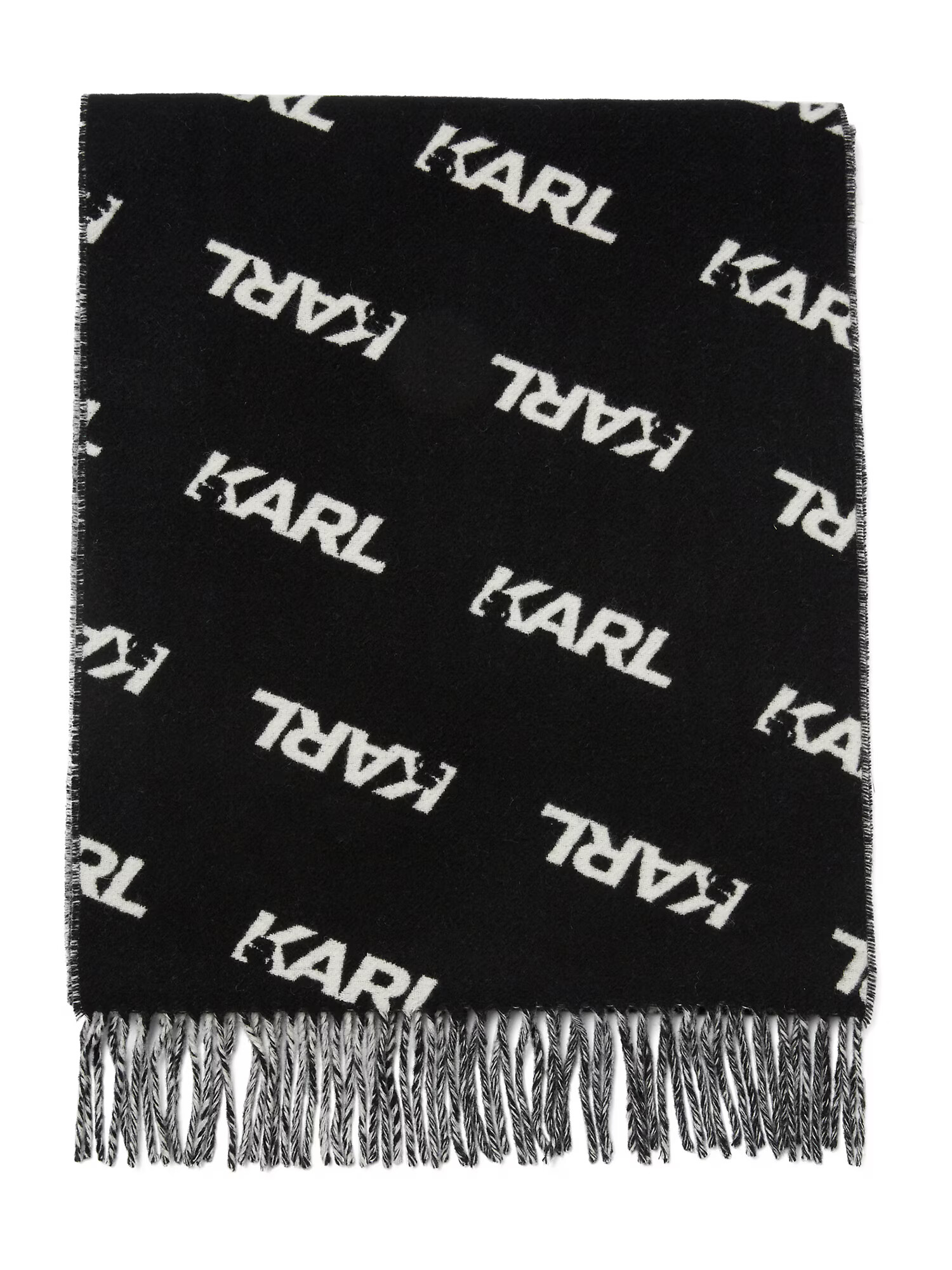 Karl Lagerfeld Fular negru / alb - Pled.ro